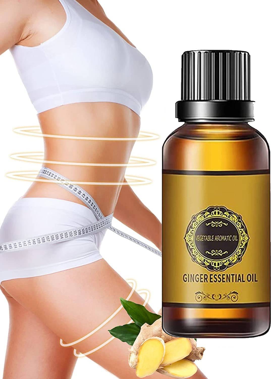 AroMine Tummy Ginger Massage Oil for a Belly Fat Drainage oil Reduce Fat Loss Oil-