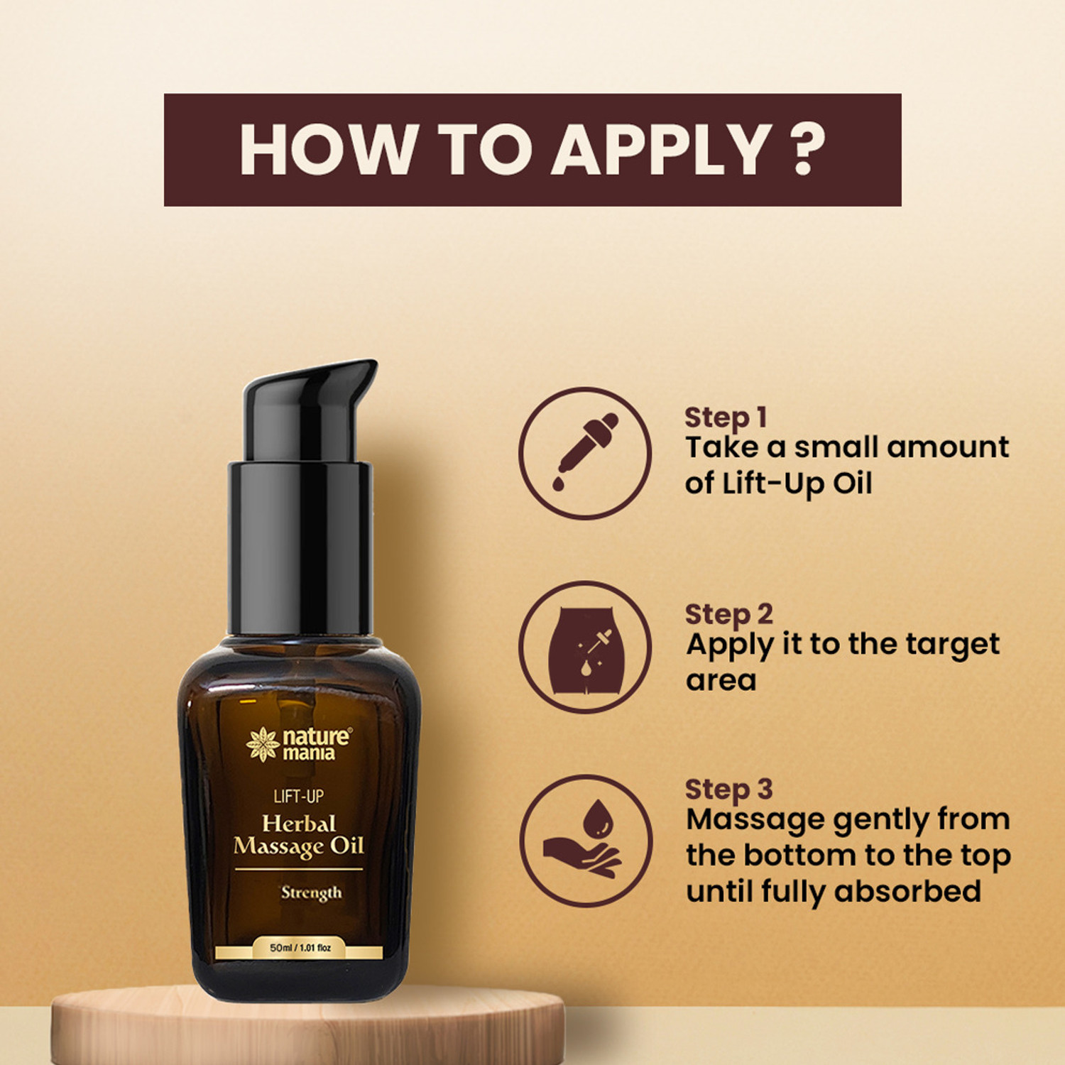 Image of NATURE MANIA Lift Up Oil - Gentle Herbal Oil for Daily Strength & Energy