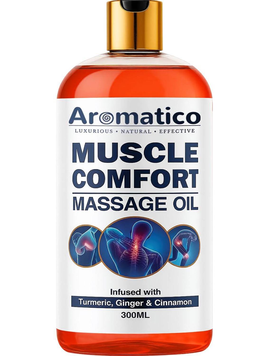 Aromatico Muscle Comfort Massage Oil Ayurvedic Pure & Natural Herbs for Body Relaxation