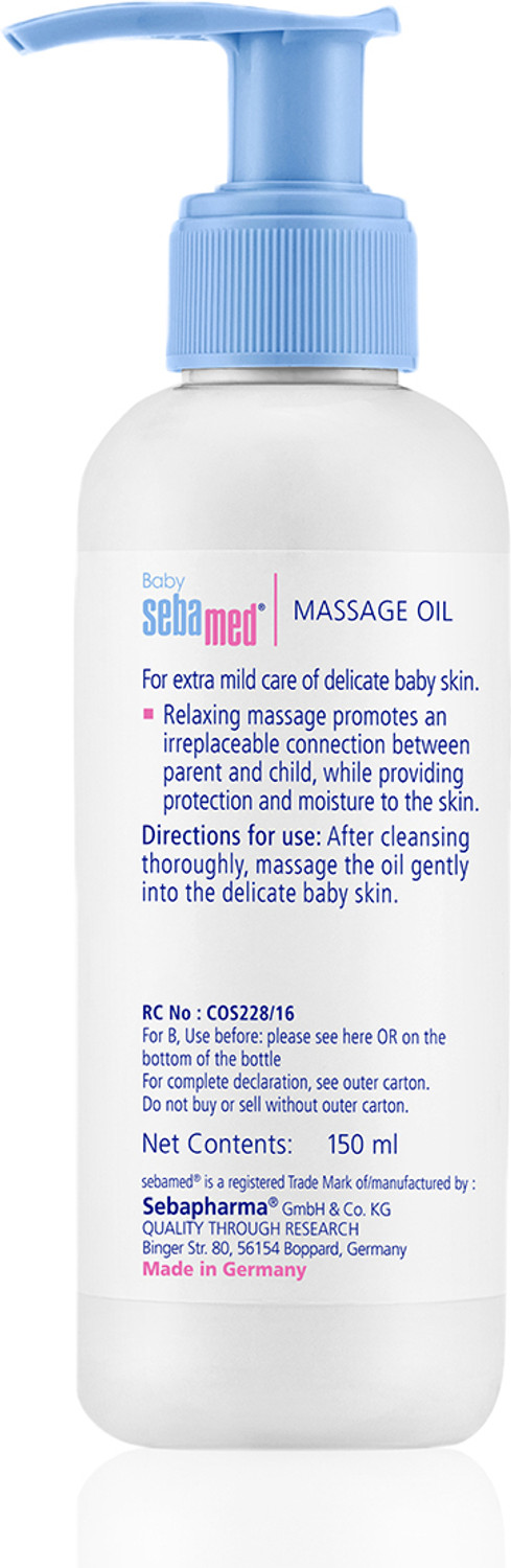 Image of Sebamed Baby Massage Oil| With Soya Oil|Non- greasy|Ideal for newborn