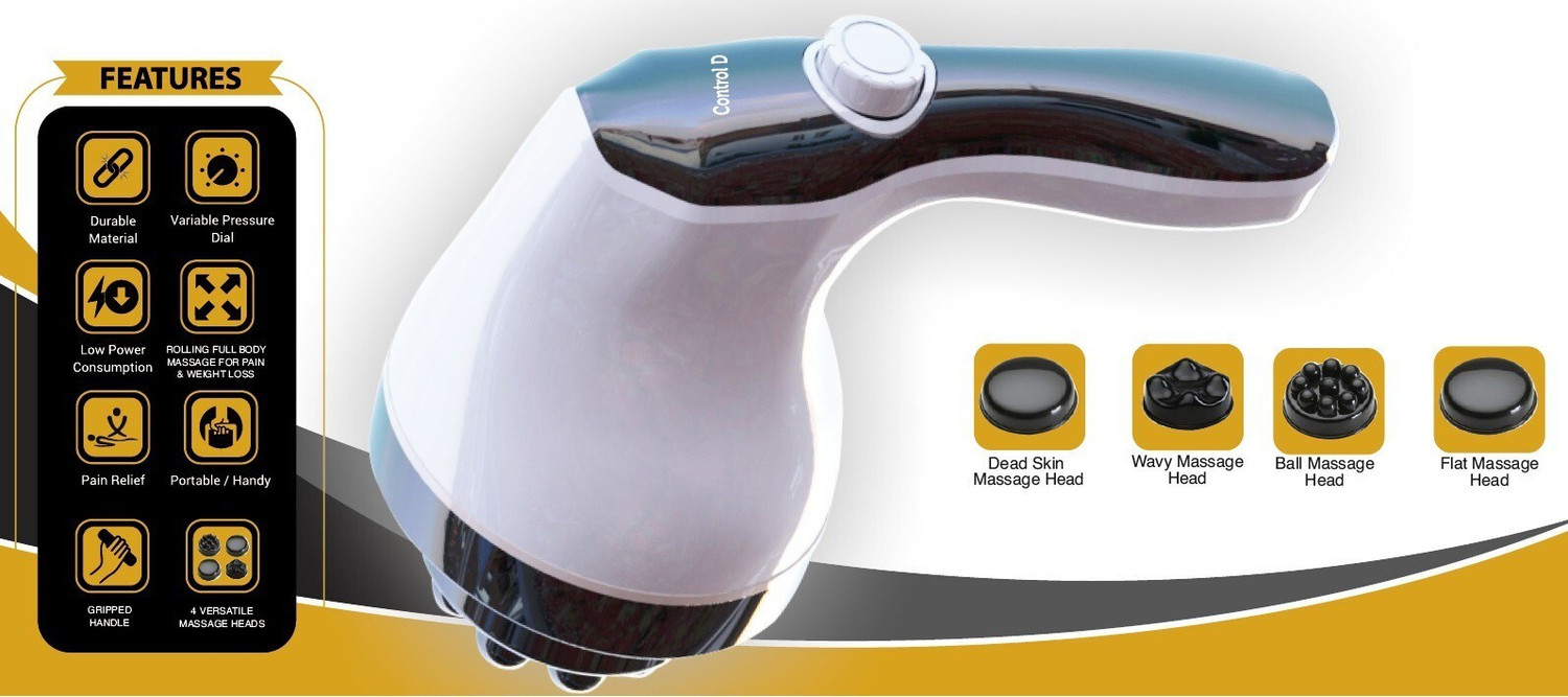 Image of Control D FBM101 Full Body Massage Machine Pains Relief Electric Massagers Back Legs Foot Calf Shoulder Vibration Massager