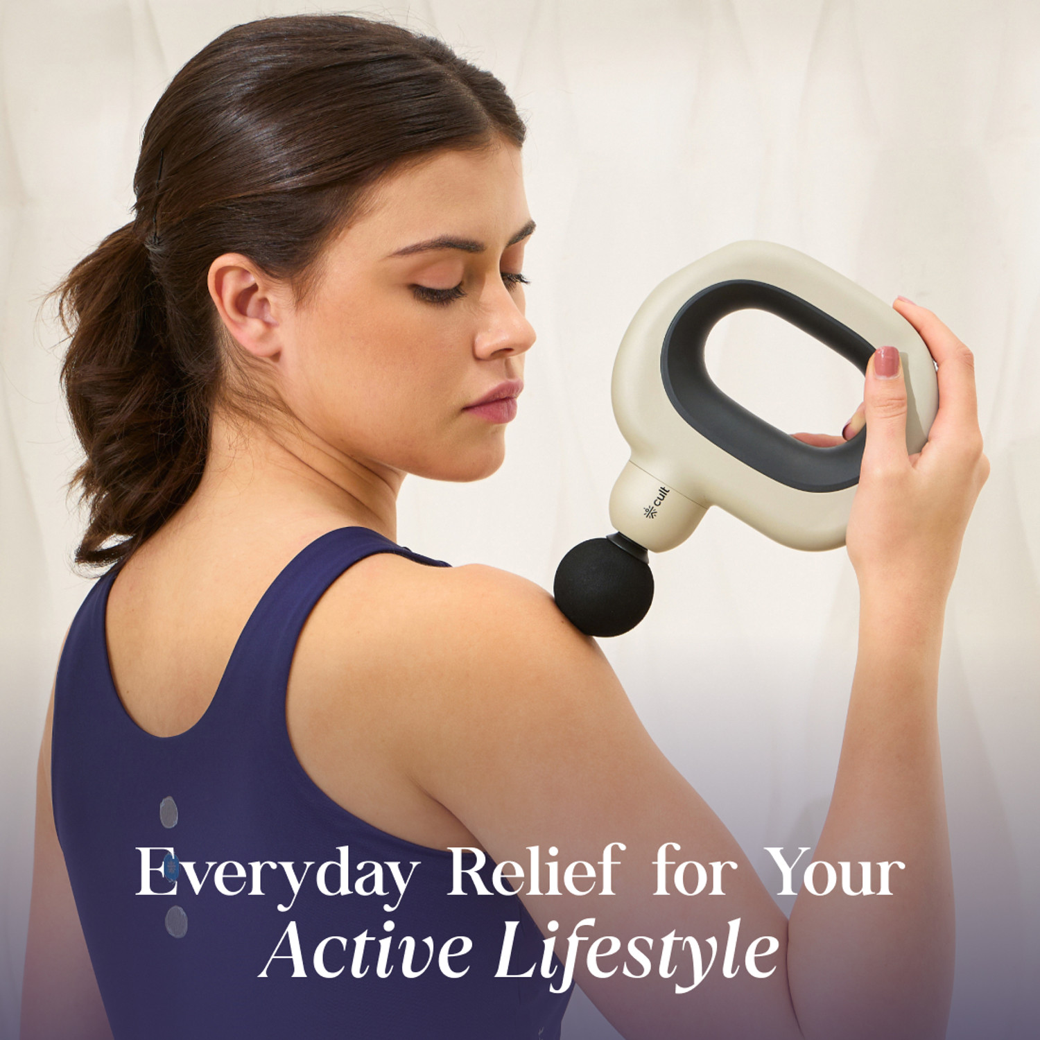 Image of Cult Halo gun Pain Relief, Deep Tissue Full Body Gun Massager