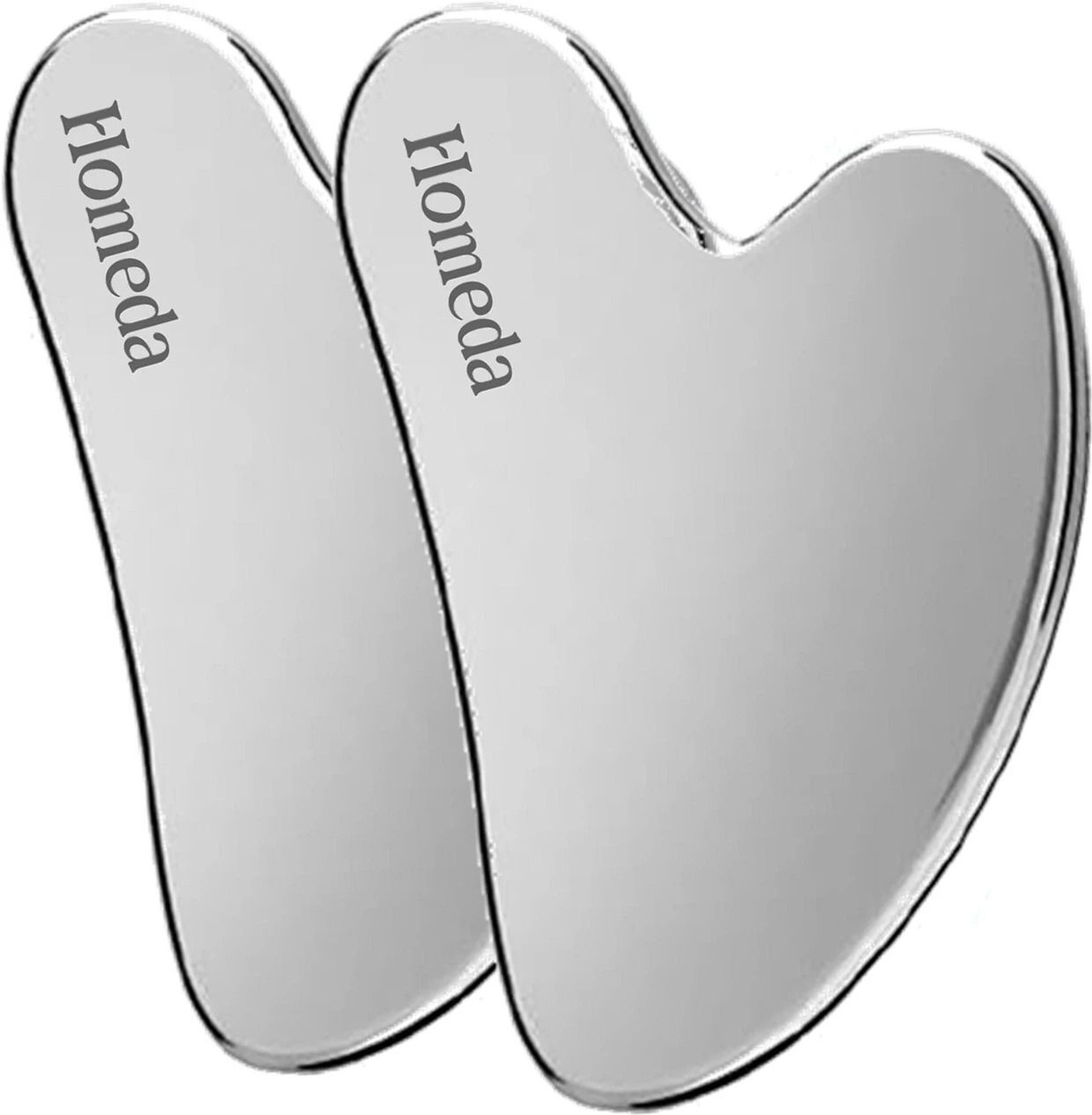 Image of Homeda Gua Sha Face Massager, Guasha Steel for Face Massage Tool, Gua Sha Stone, Gu Sha Skin Stainless Steel - Body Skin Massage machine tools, Acupunture Facial Massager