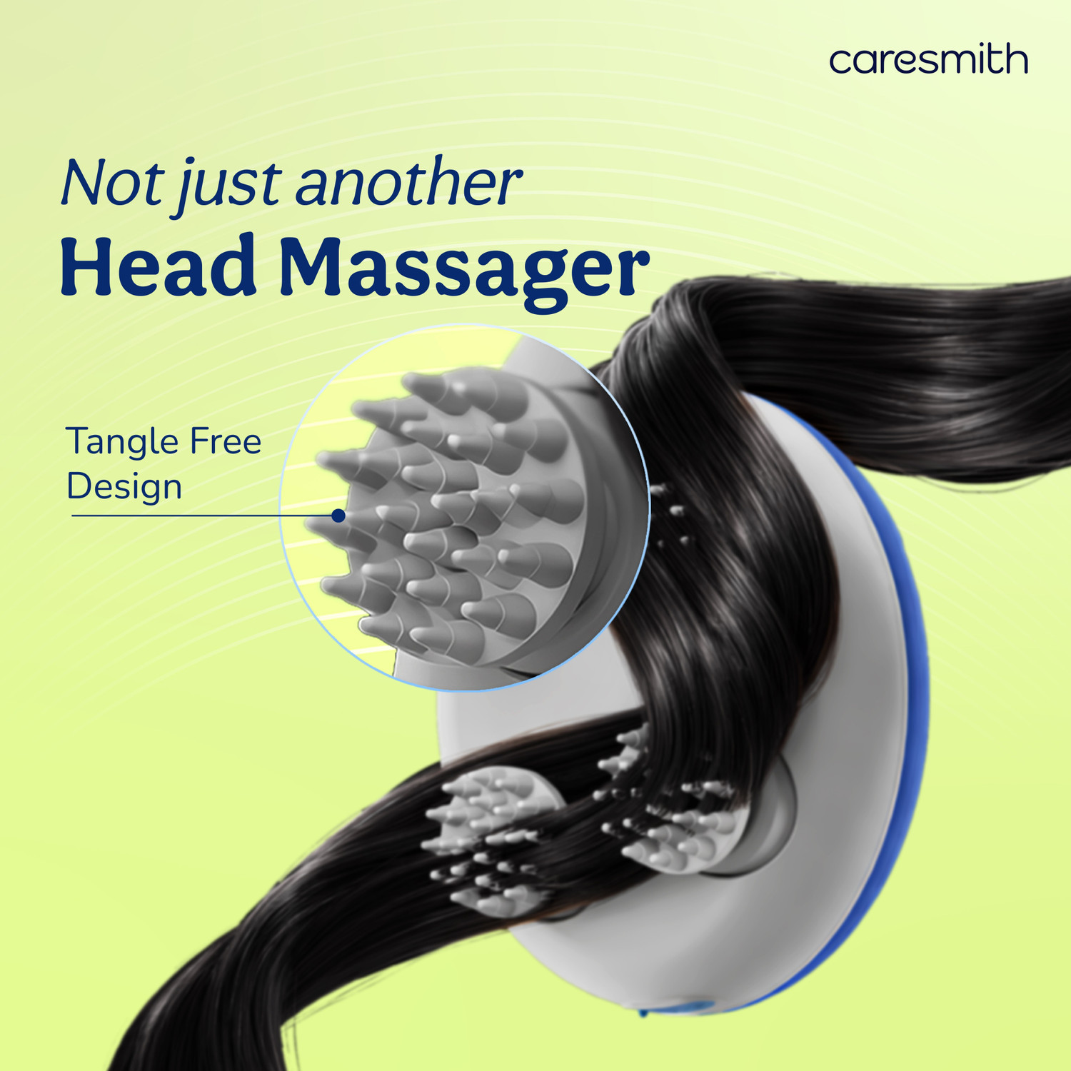 Image of caresmith FCS0152 Revive Electric Handheld Scalp & Head Massager