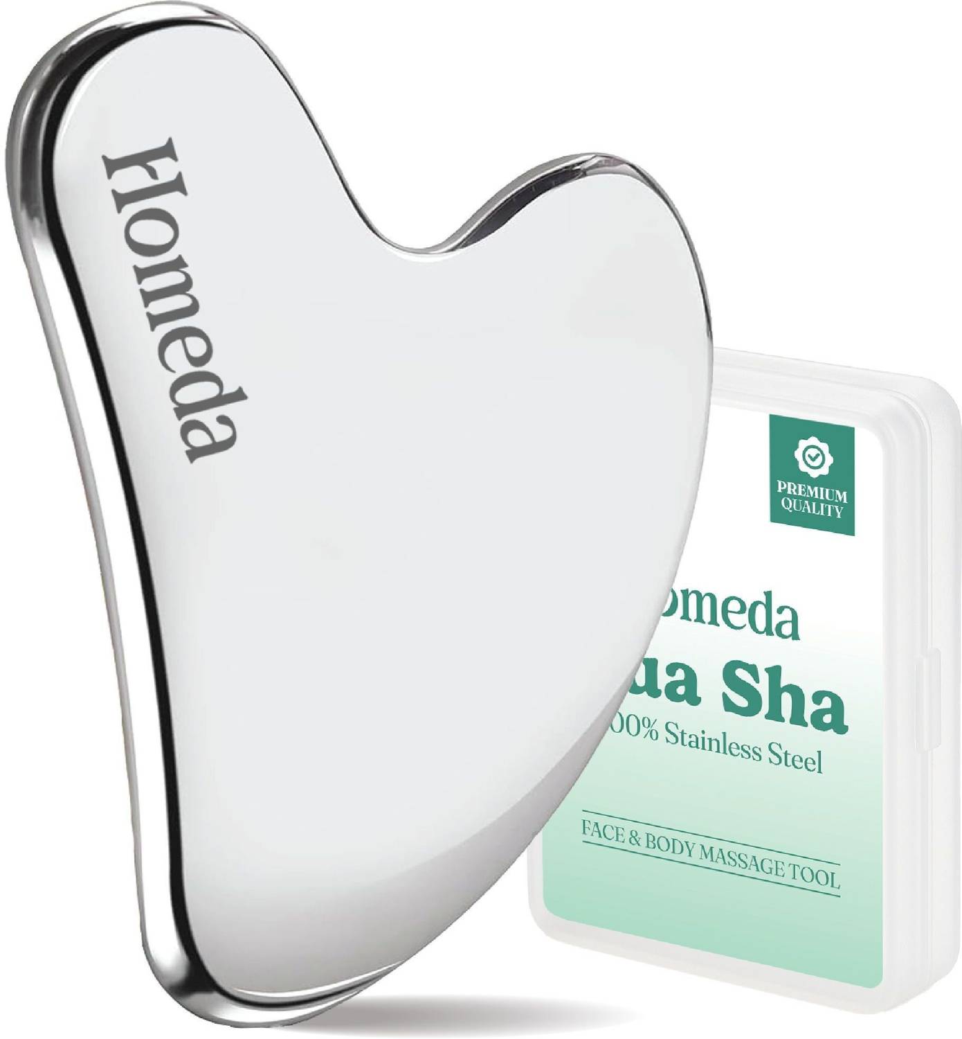Homeda Gua Sha Face Massager, Beige - Image 1