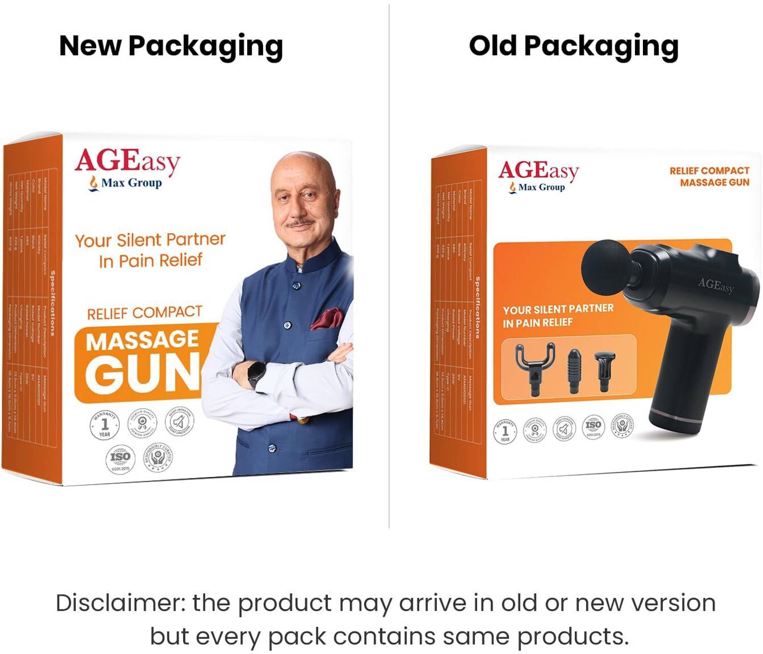 AGEasy Relief Compact Massage Gun Massager - Image 4