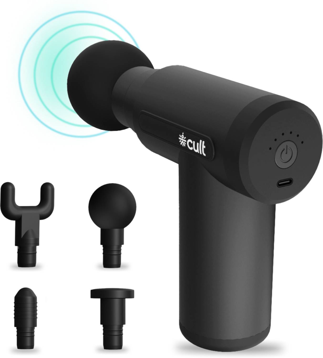 Cult Volt Silicone Head, Pain Relief, Deep Tissue Full Body Gun Massager