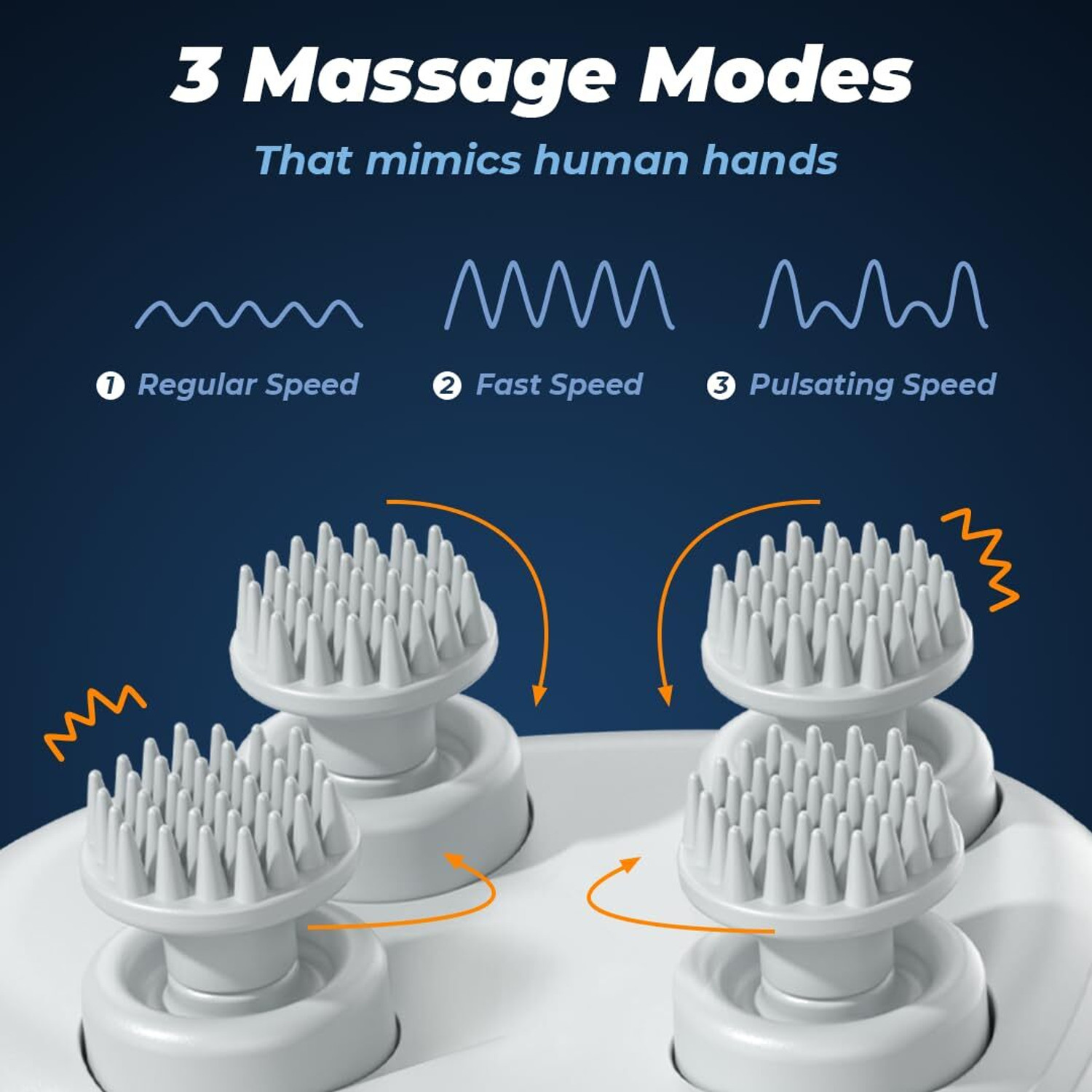 Image of Flexnest Soothe Scalp Massager 96 Silicon Kneading Points Scalp, Body & Head Massager for Hair Growth Massager