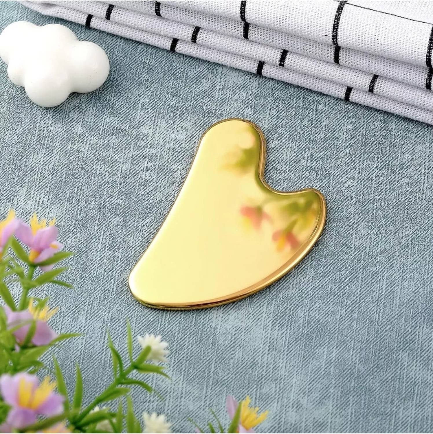 Qudsia Gold w1 Stainless Steel Gua Sha Massager - Image 5
