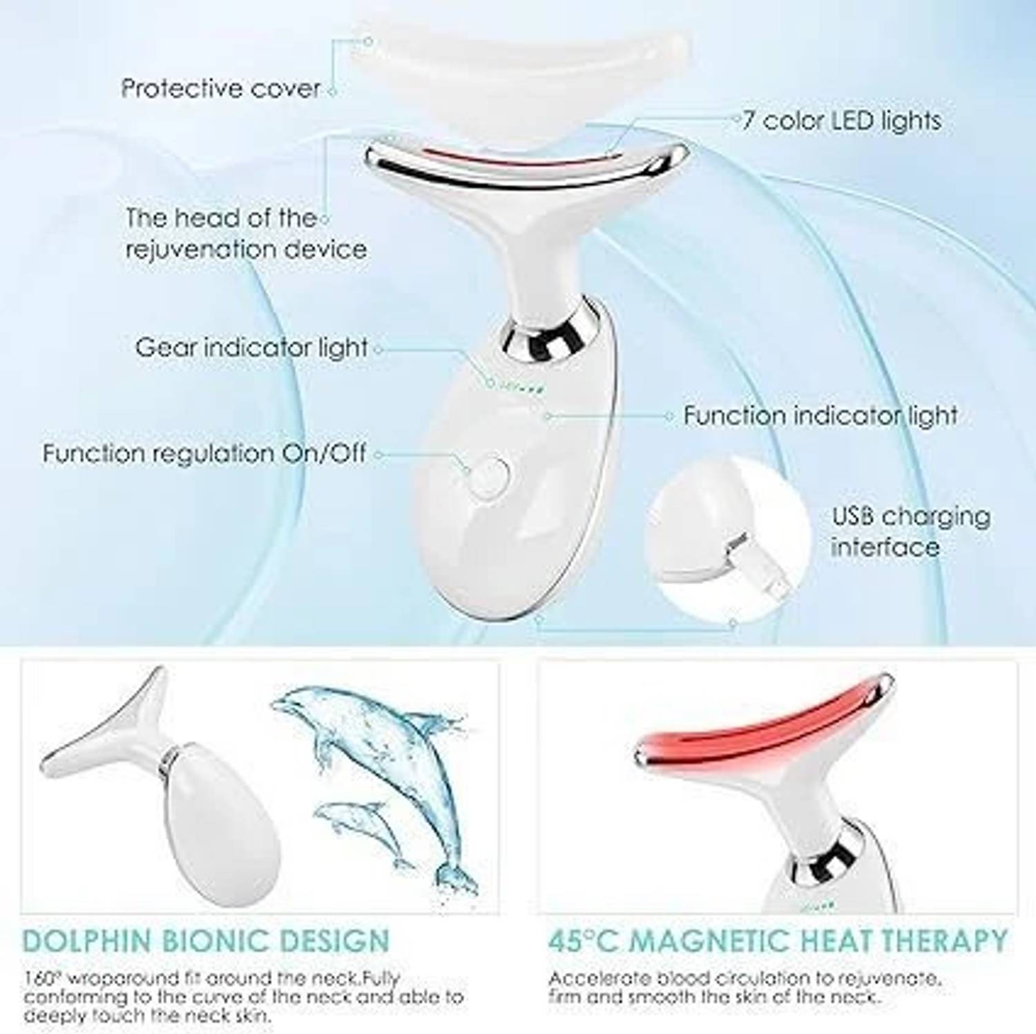 ボディ・フェイスケア ANTI-AGING & REJUVENATION DEVICE NTZ 7-in-1 Face Lift Device Microcurrent Facial Device, Anti