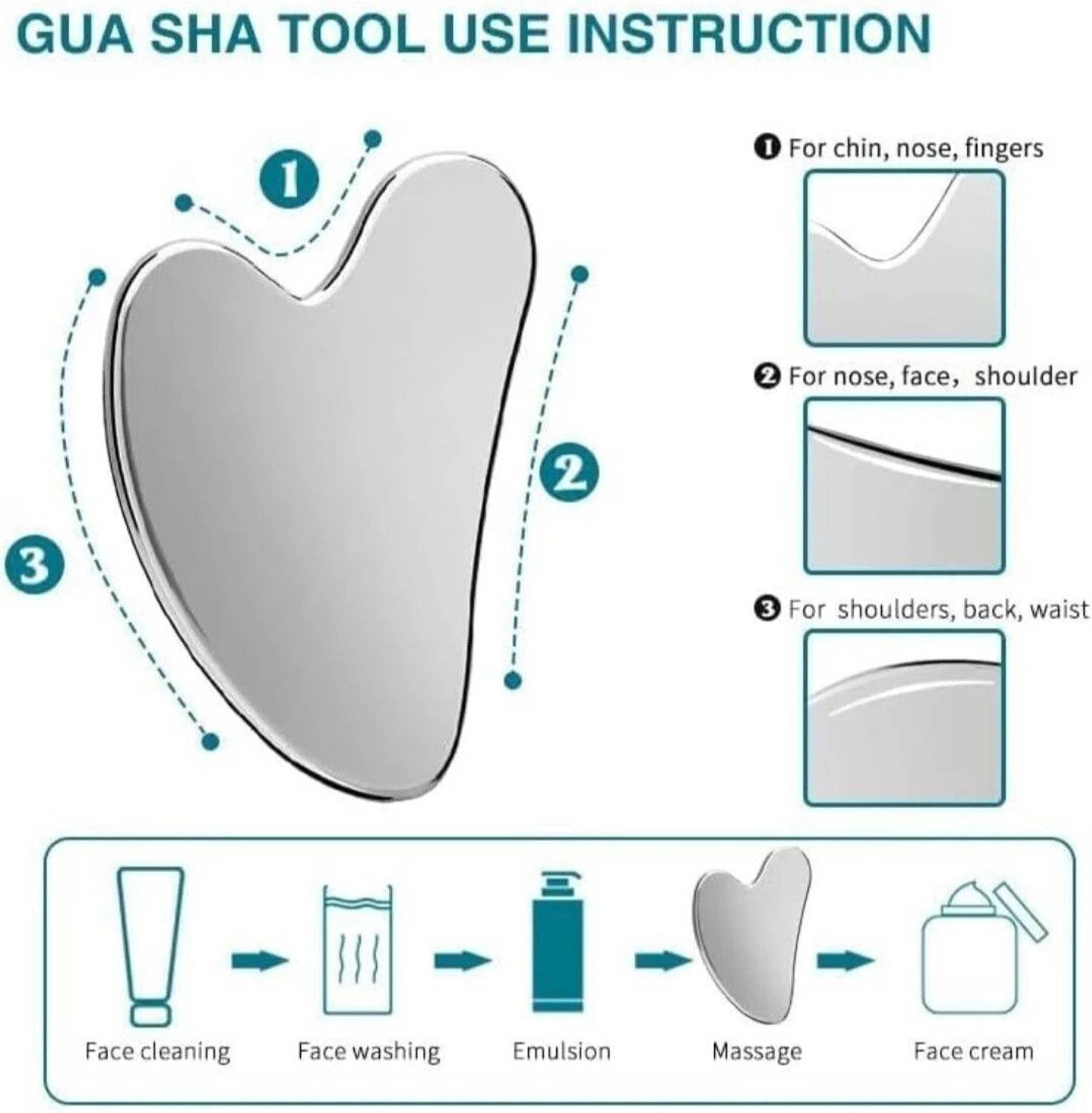 Qudsia Heart Shape 01 Gua Sha Massager - Image 4