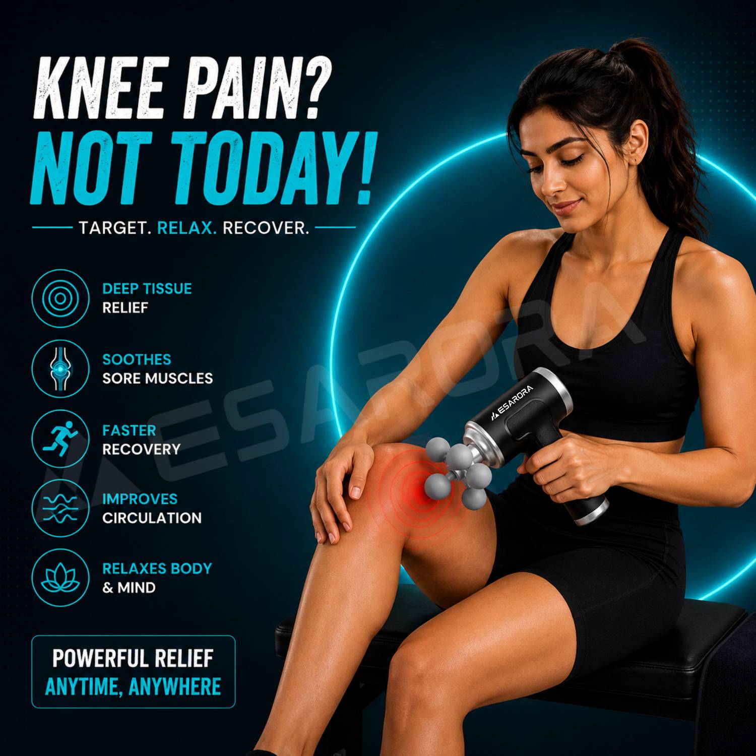 Esarora V2W Pro+ Mini Deep Tissue Massage Gun - Image 4