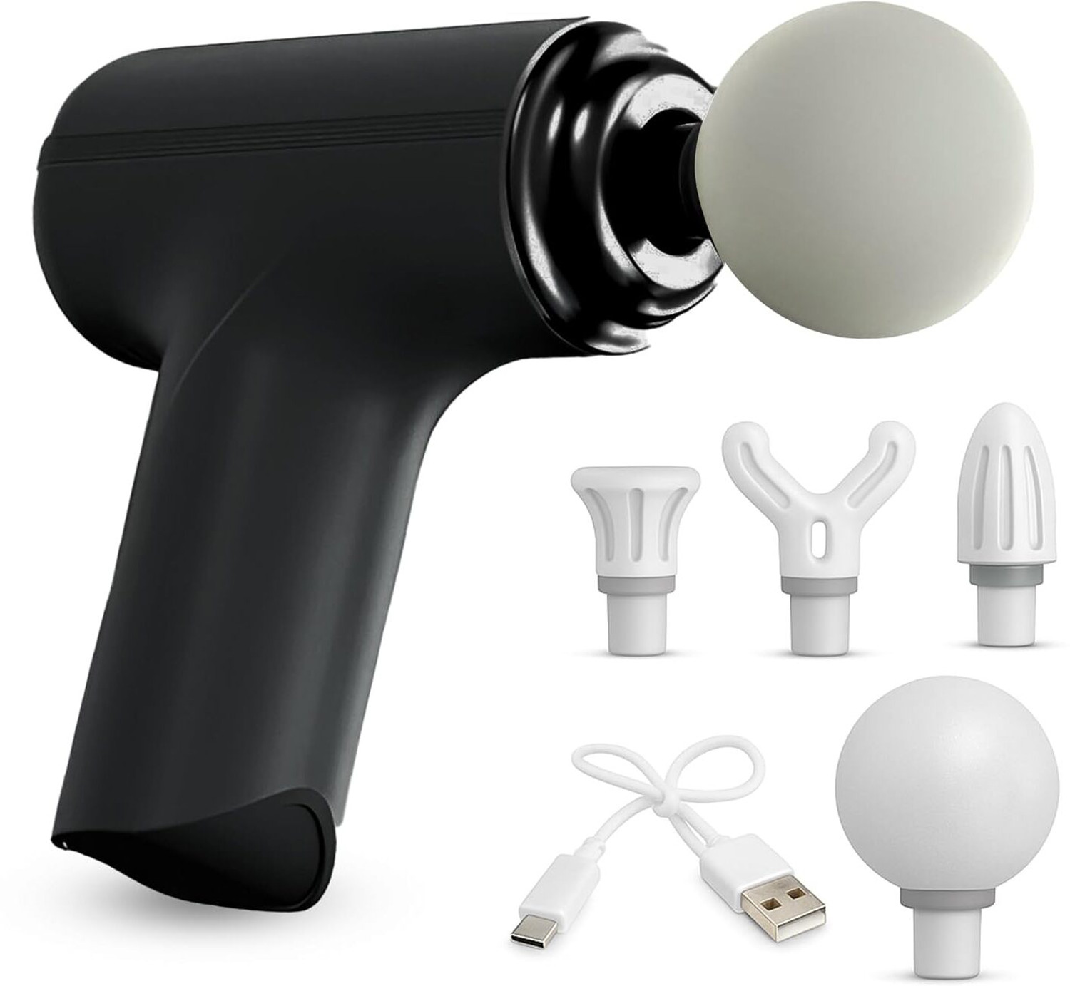 Image of Zovilstore Professional Gun Massager Rechargeable,4 Heads,4 Speed, Percussion for Body Care Muscle Recovery Gun Massager -4 Speed, 4 Heads, Rechargeable Handheld Percussion Massager