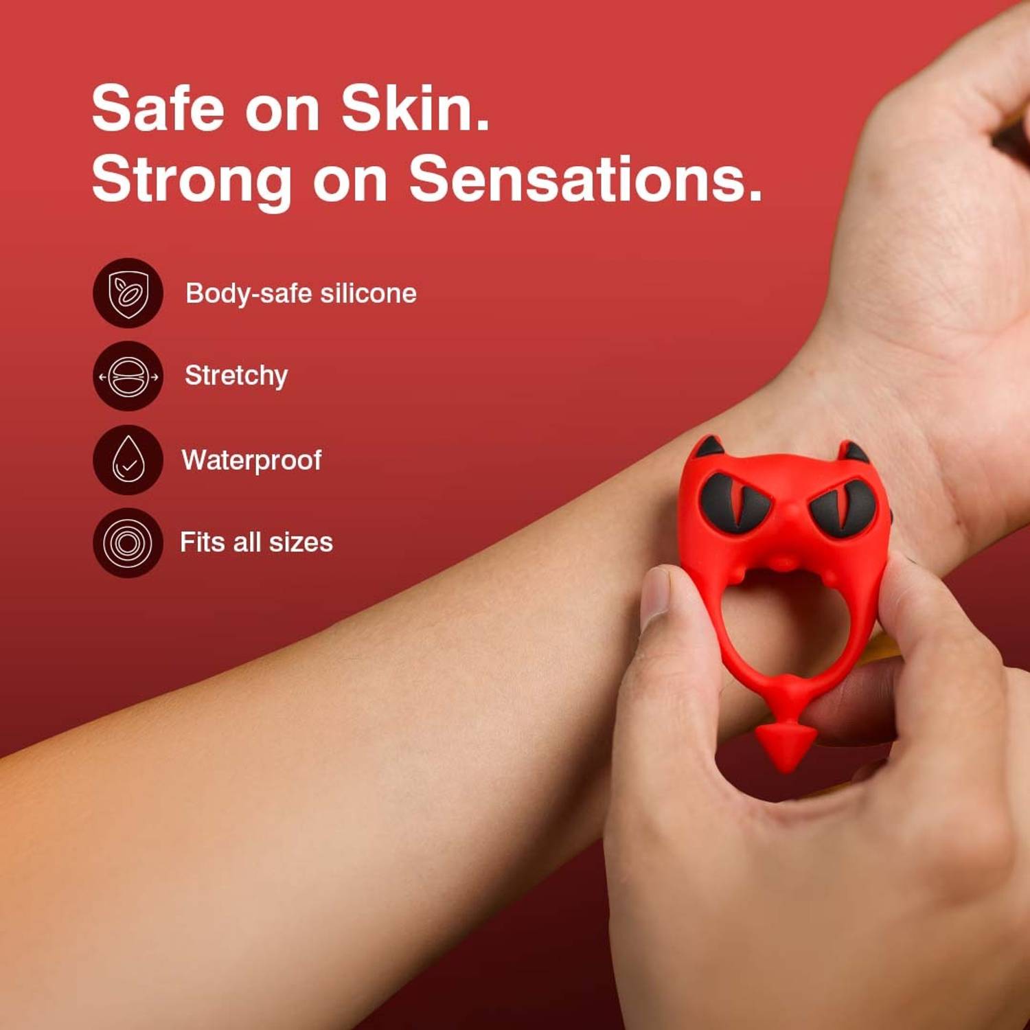 SKORE Shiver Personal Vibrating Intimate Ring | 60 min Run Time | For Him  Massager