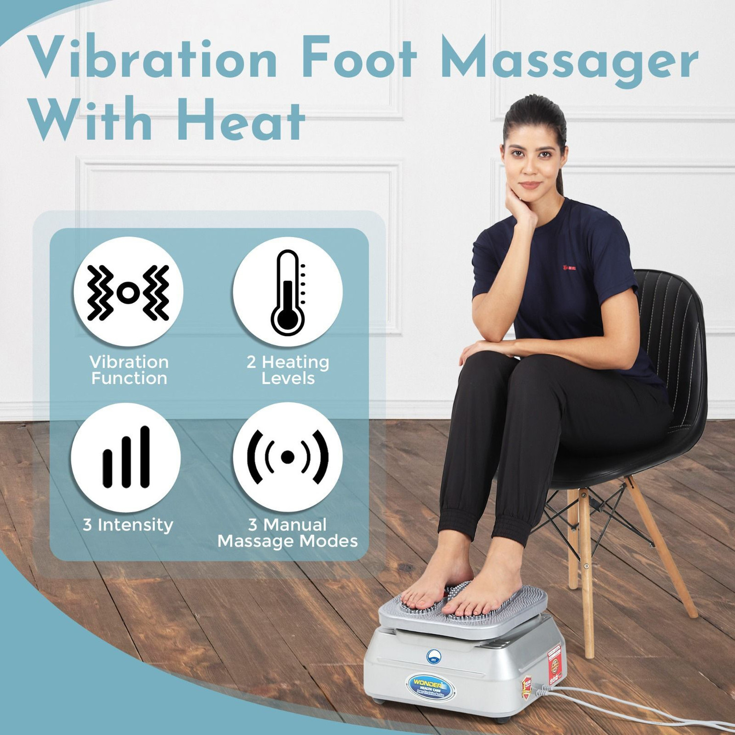 Image of ARG HEALTHCARE B23 Blood Circulation Machine Vibration with Foot Accupressure For Pain Relief Massager