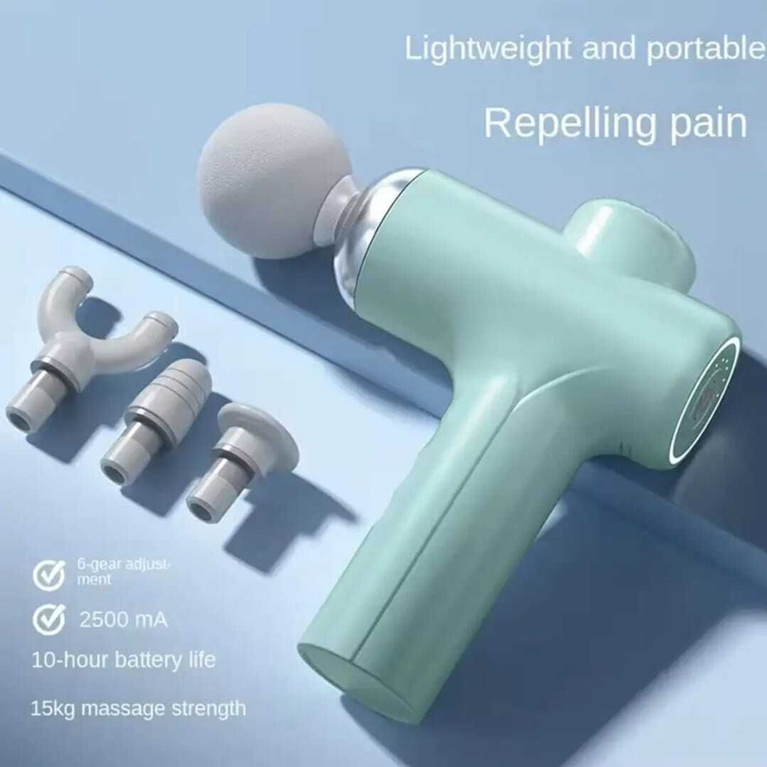 Image of HMAM 1043 Portable Body Massager | Deep Tissue Muscle Massage Gun Massager (Green)