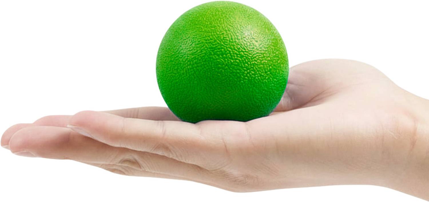 Bodylastics BLLBGreen Hard PVC Yoga Massage Ball Massager
