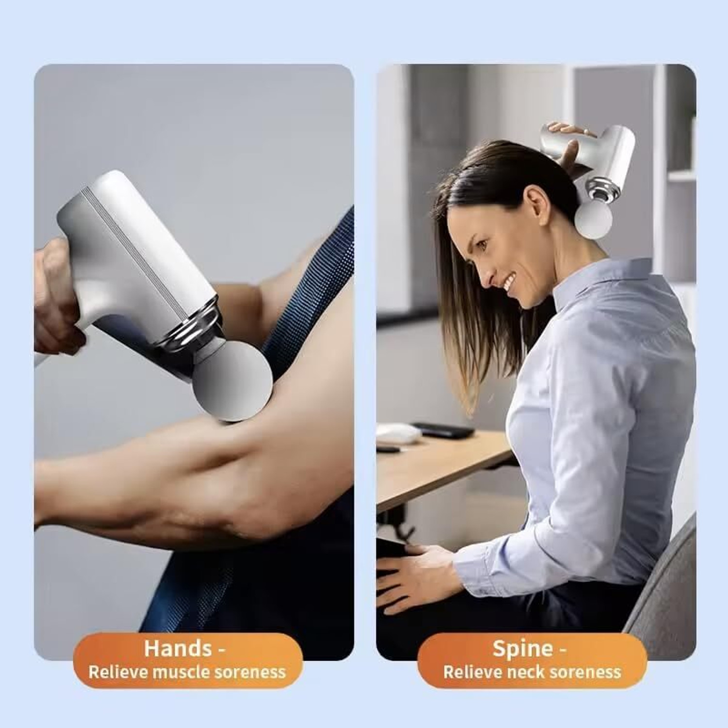 Image of knidaa store Massage Gun Wireless Muscle Relaxation Professional Fitness Portable Electric Fascia Gun 6 speed Rechargeable Vibration Massager