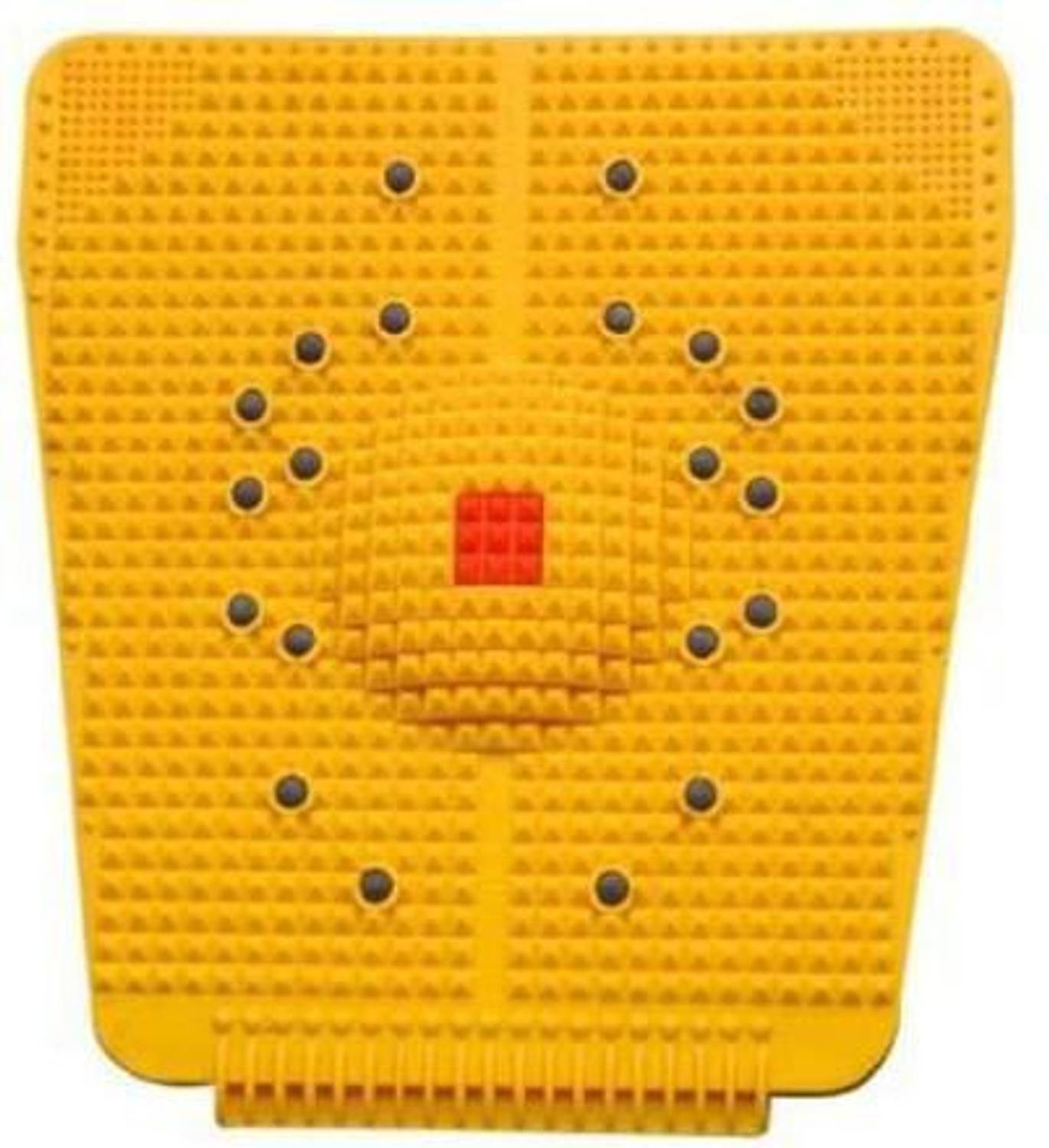 Acufit MAT114 Acupressure Mat Relieve Stress Pain Acupuncture (Yellow) Yellow 10 mm Massager
