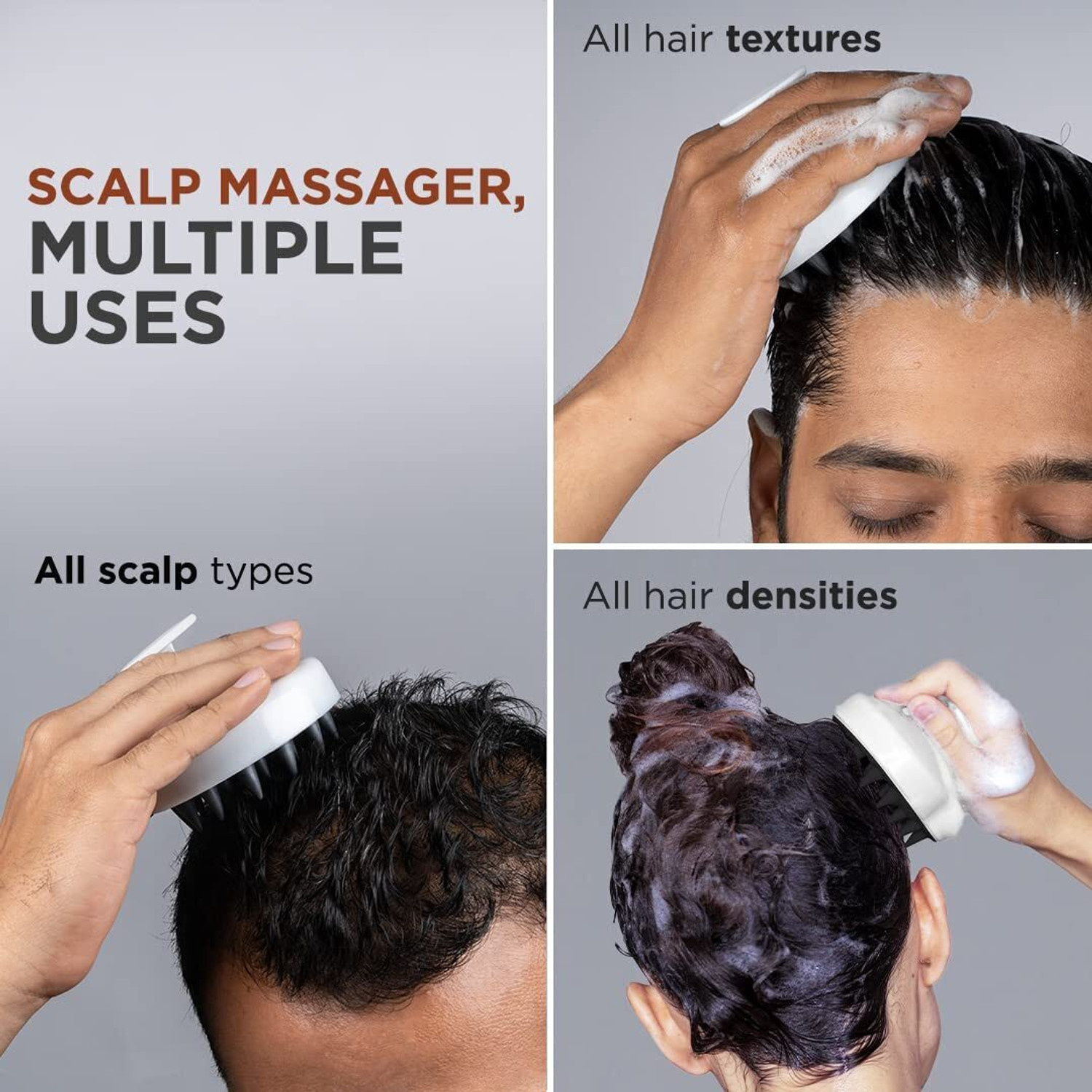 Image of RUGY Hair Scalp Manual Massager Shampoo Brush (2in1)