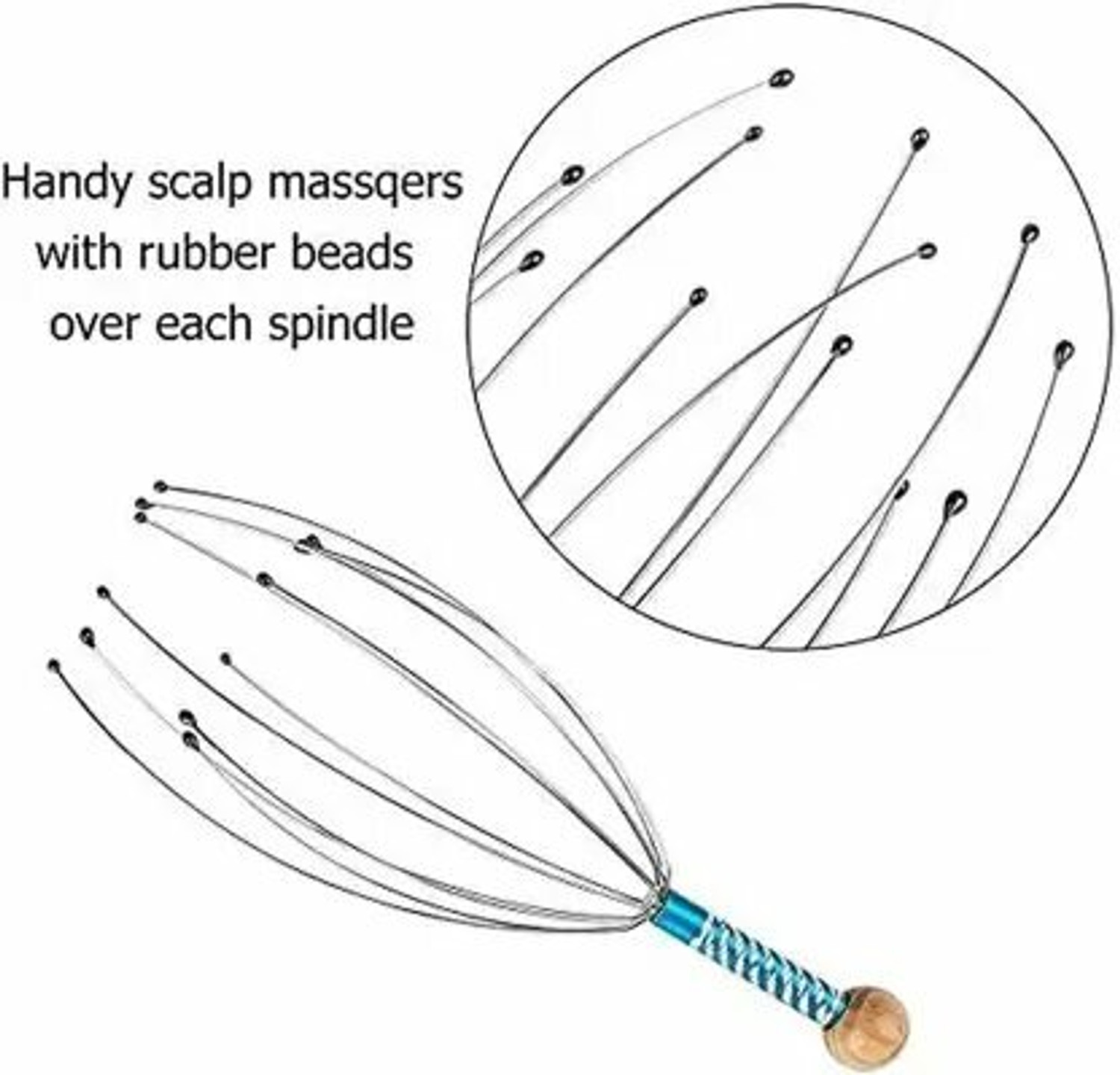 Image of MilanEnterprise Scalp Massager 2 Hair Massager For Men And Women Head and Scalp Massager 1 pc Hair Massager For Men And Women Head and Scalp Massager Massager (Multicolour , Pack Of 2) Massager