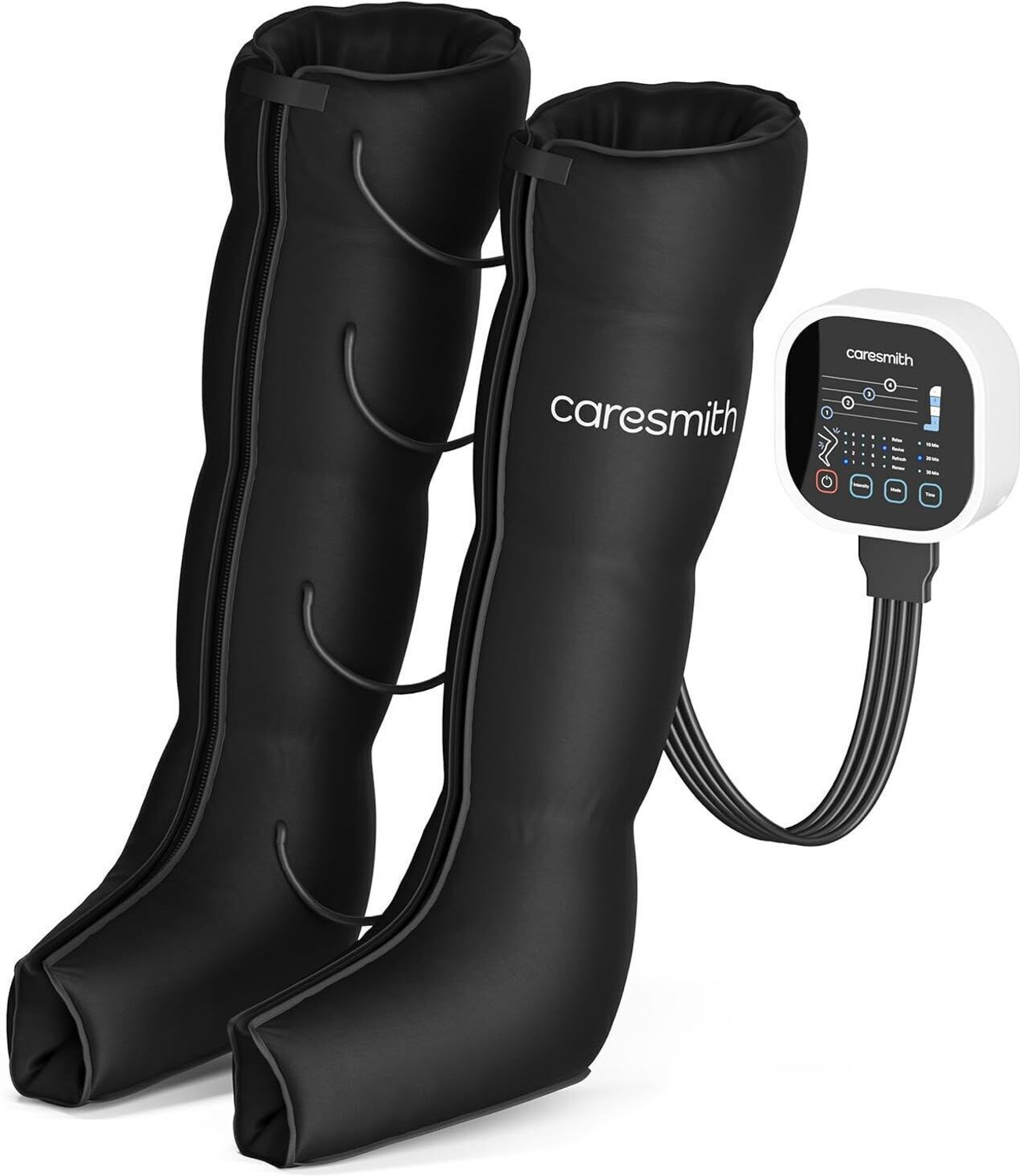 Image of caresmith Revive Leg Compression Massager with 4 Targeted Zones & Modes | Foot Massager Machine for Pain Relief Massager