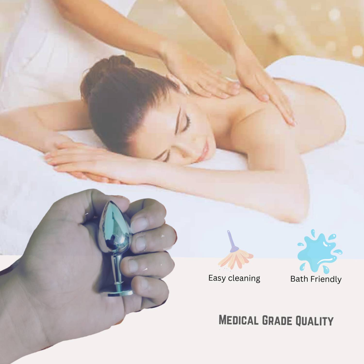 S.H. Solutions 011A-Series Plug Premium Quality Stainless Steel Non  Vibrating Plug for Men and Women Massager - S.H. Solutions : Flipkart.com