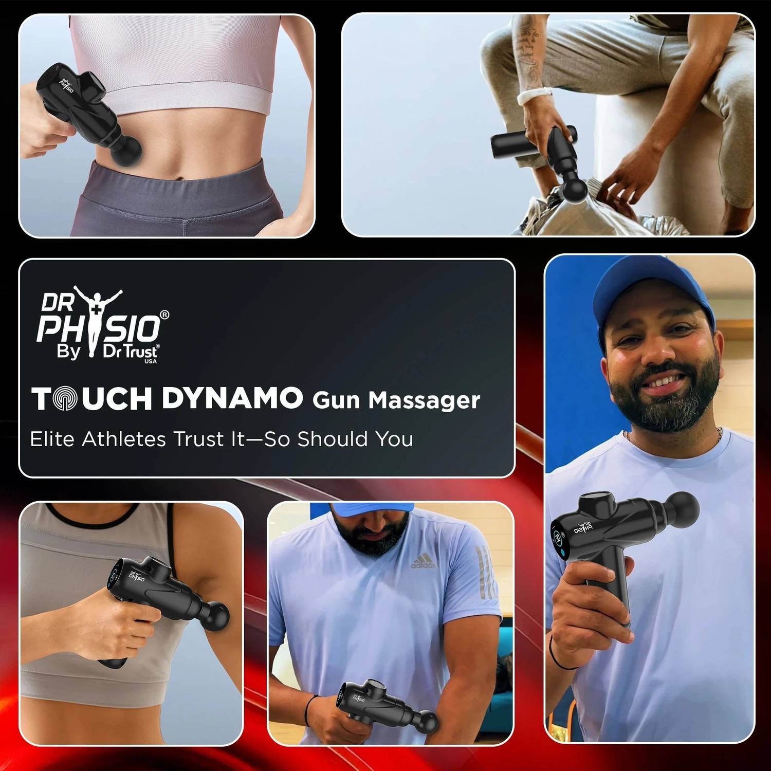 DR PHYSIO USA 1049 Touch Dynamo 3000mAh Massager - Image 5