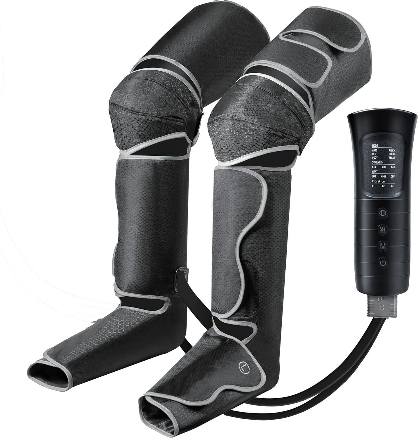 Image of ARG HEALTHCARE Air Pressure Full Leg Massager with Heat for Feet Calf Knee & Thighs Pain Relief Relaxation, Improve Blood Circulation, 3 Mode Intensity, Velcro Strap Foot Massager