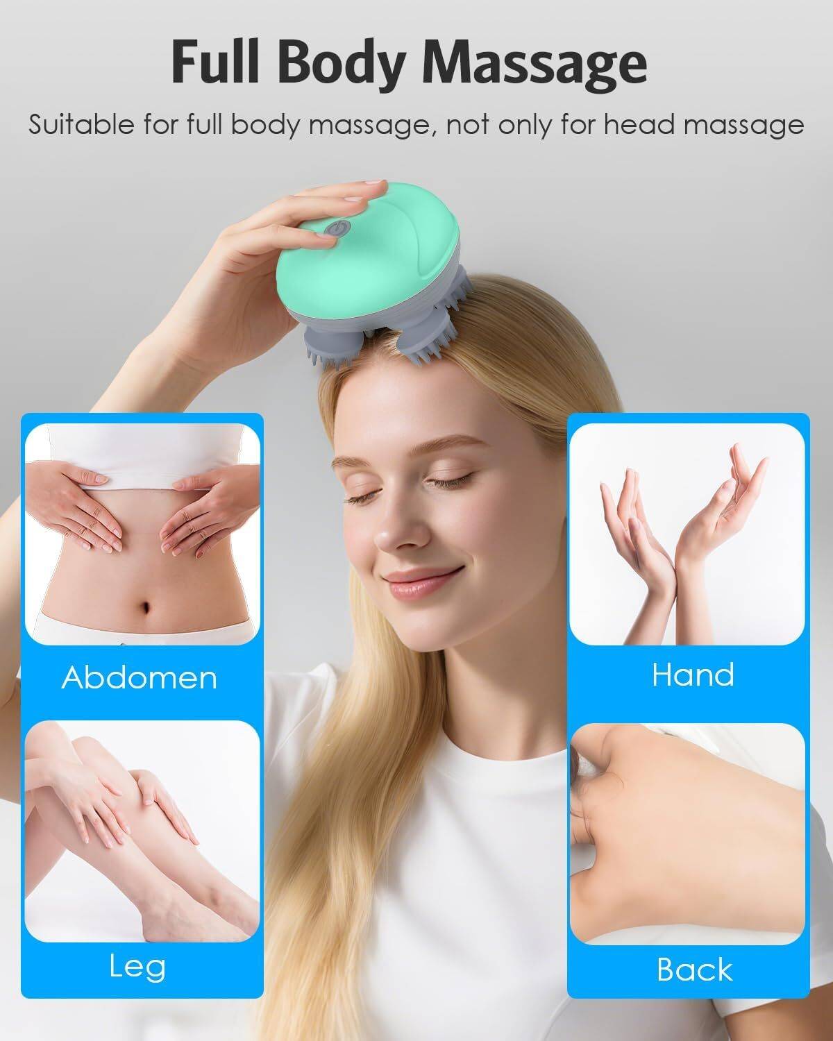 BEMALL Electric Scalp Massager with 96 Nodes - Image 4