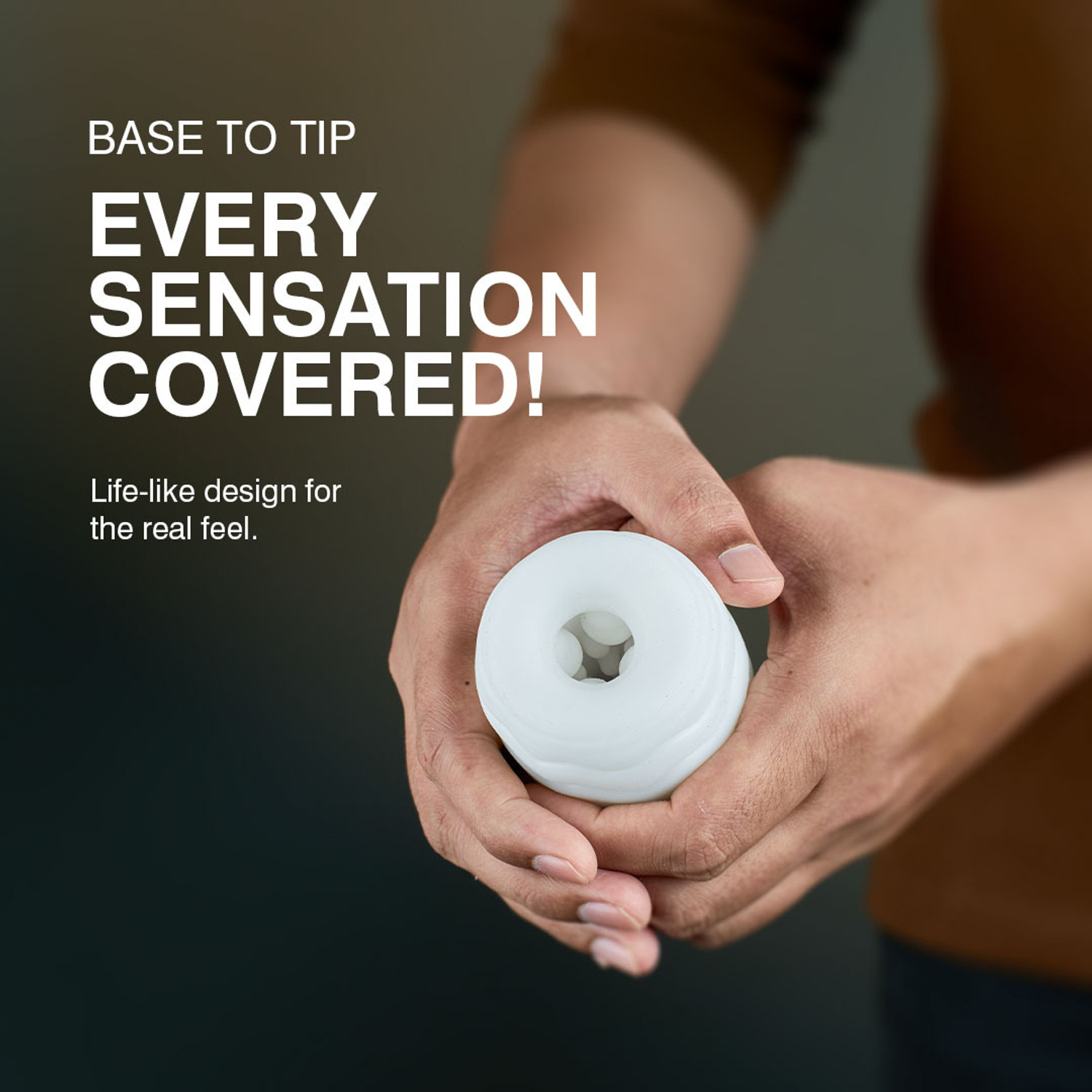 Image of SKORE Eggstacy Personal Massager Sleeve For Him | Soft & Strechy | Waterproof Massager