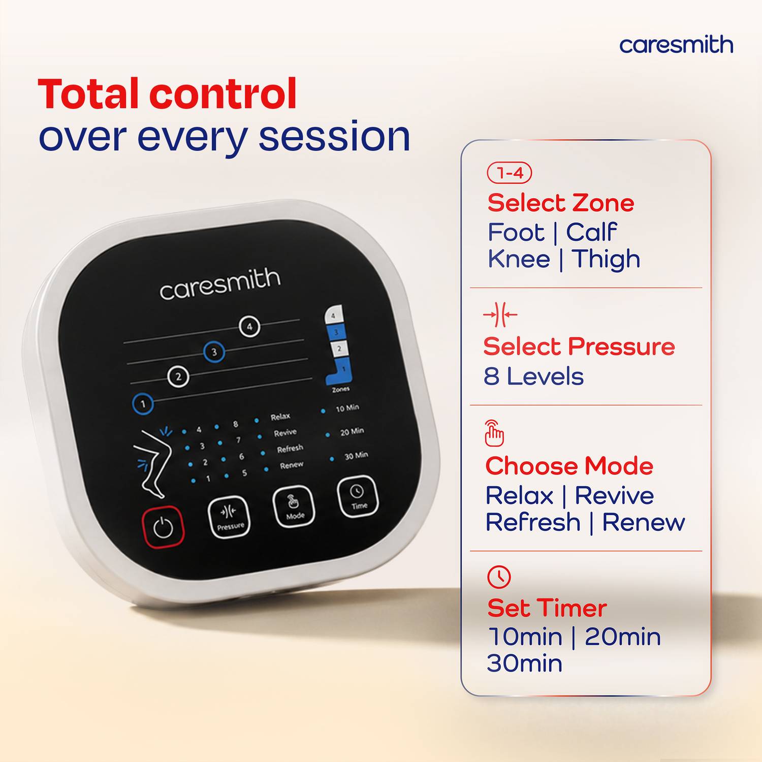caresmith Revive Leg Compression Massager - Image 4