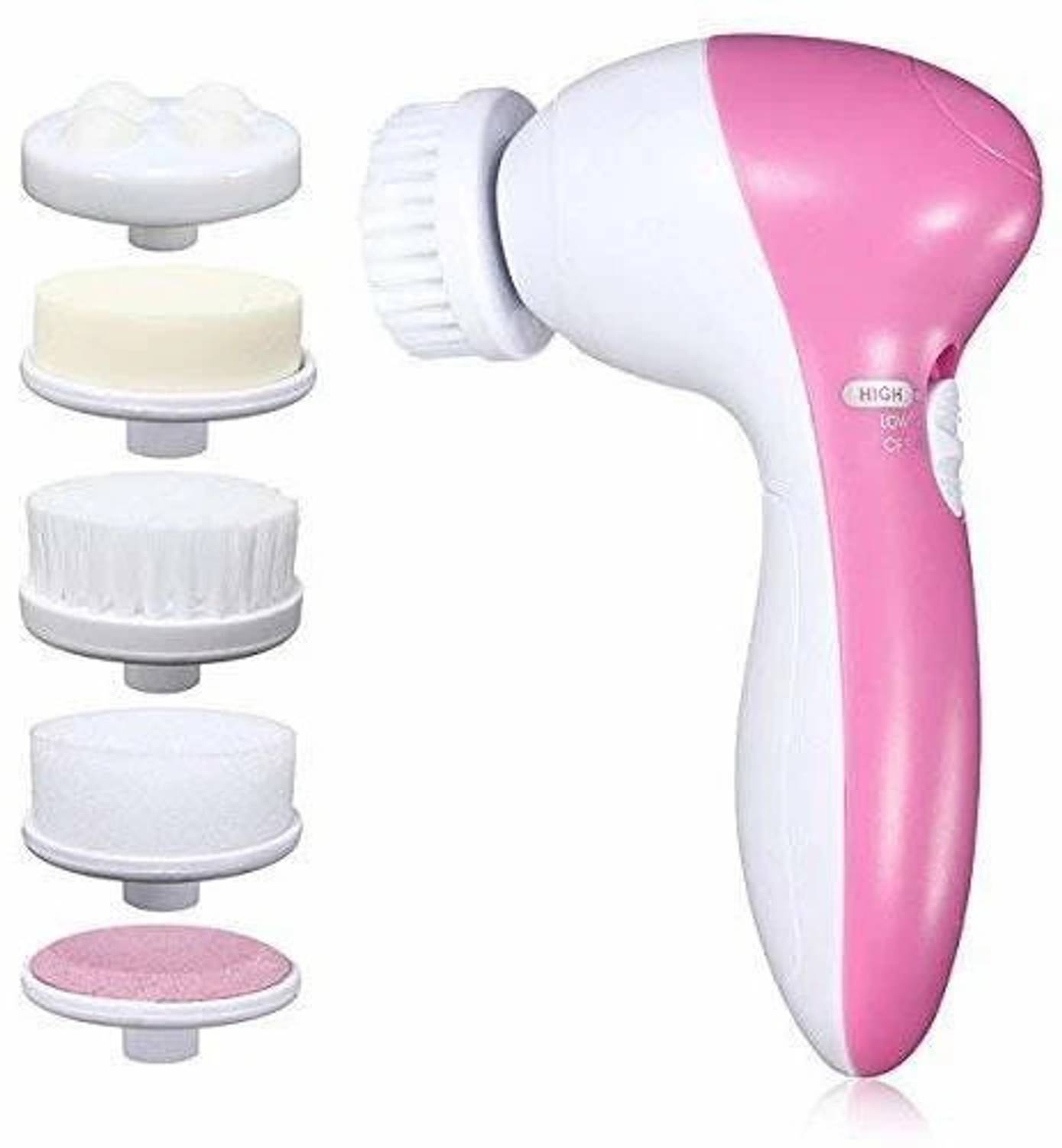4beauty Therapy Face Beauty Care Facial Massager Machine with 5 Attachments Massager