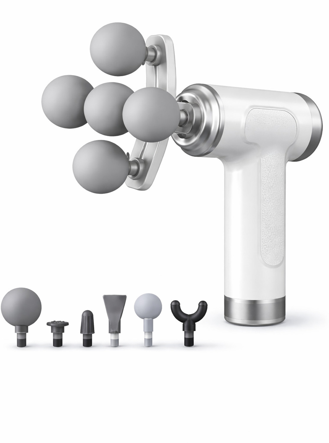 Image of Zovilstore Electric Deep Tissue Percussion Massage Gun Handheld Muscle Massager with 8 Heads for Back Neck Shoulder & Leg Relief Portable Rechargeable Massager