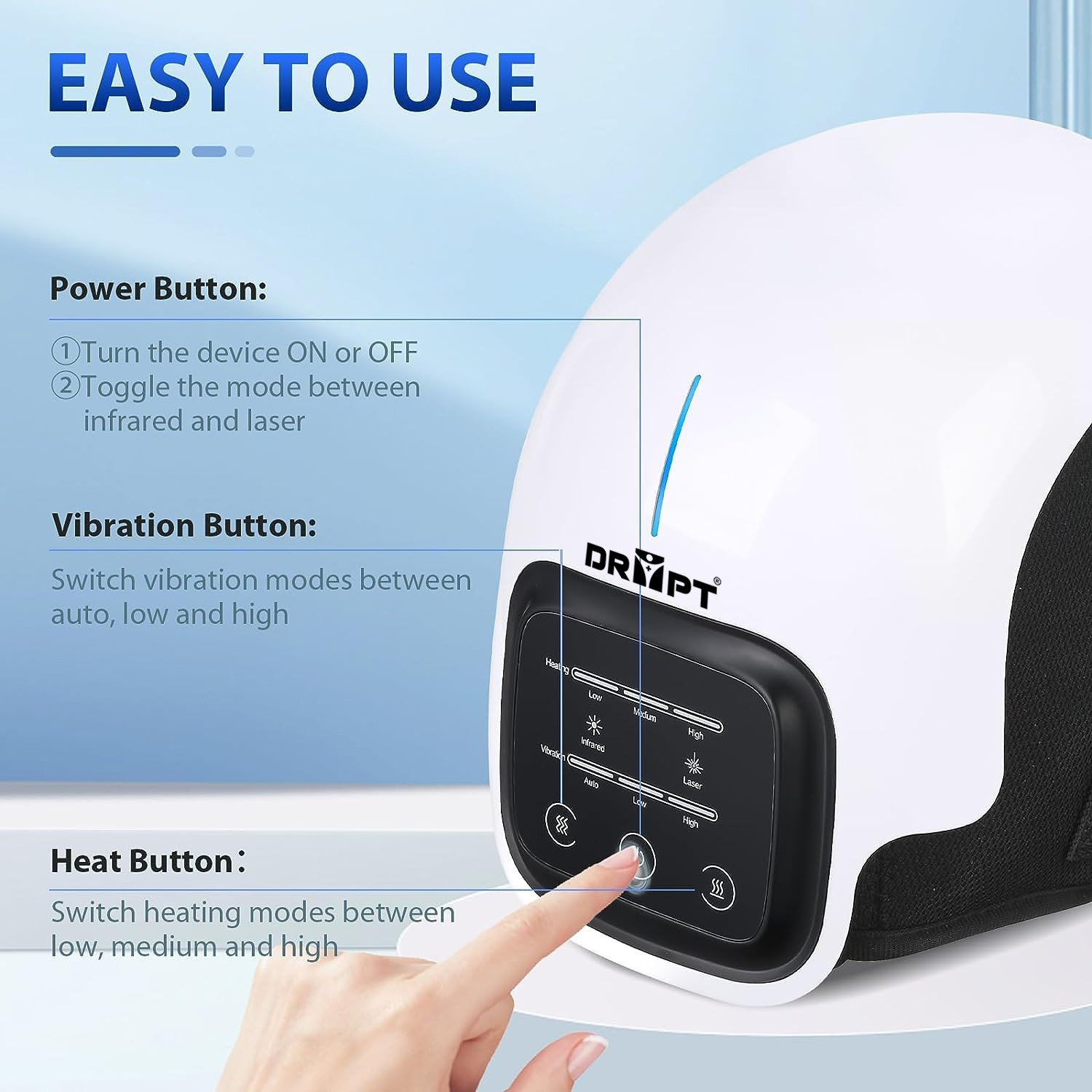Image of MEDGEARS Knee Massager with Heat and Kneading for Pain Relief DR PT Knee Massager Massager