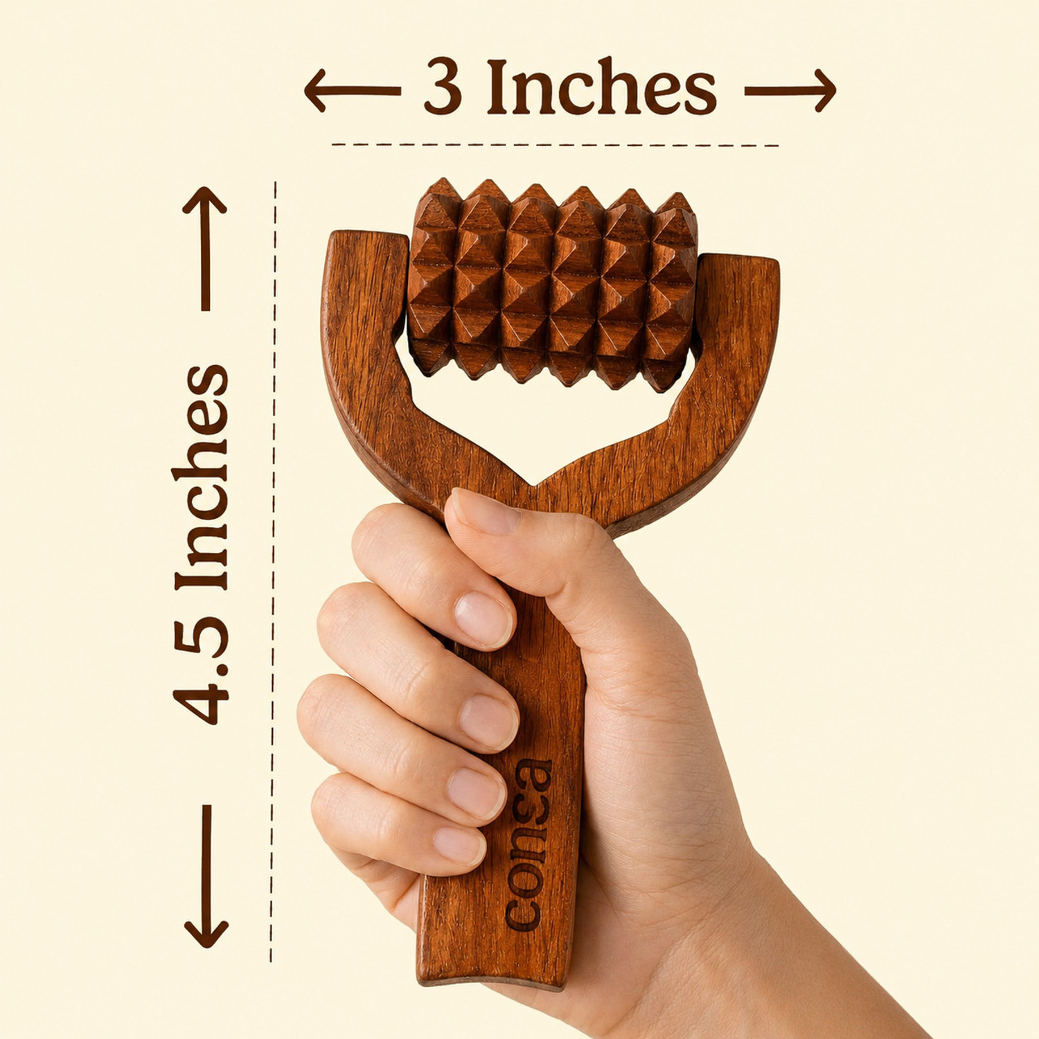 Image of CONSA Balayantra For Hair Wooden Roller Massager
