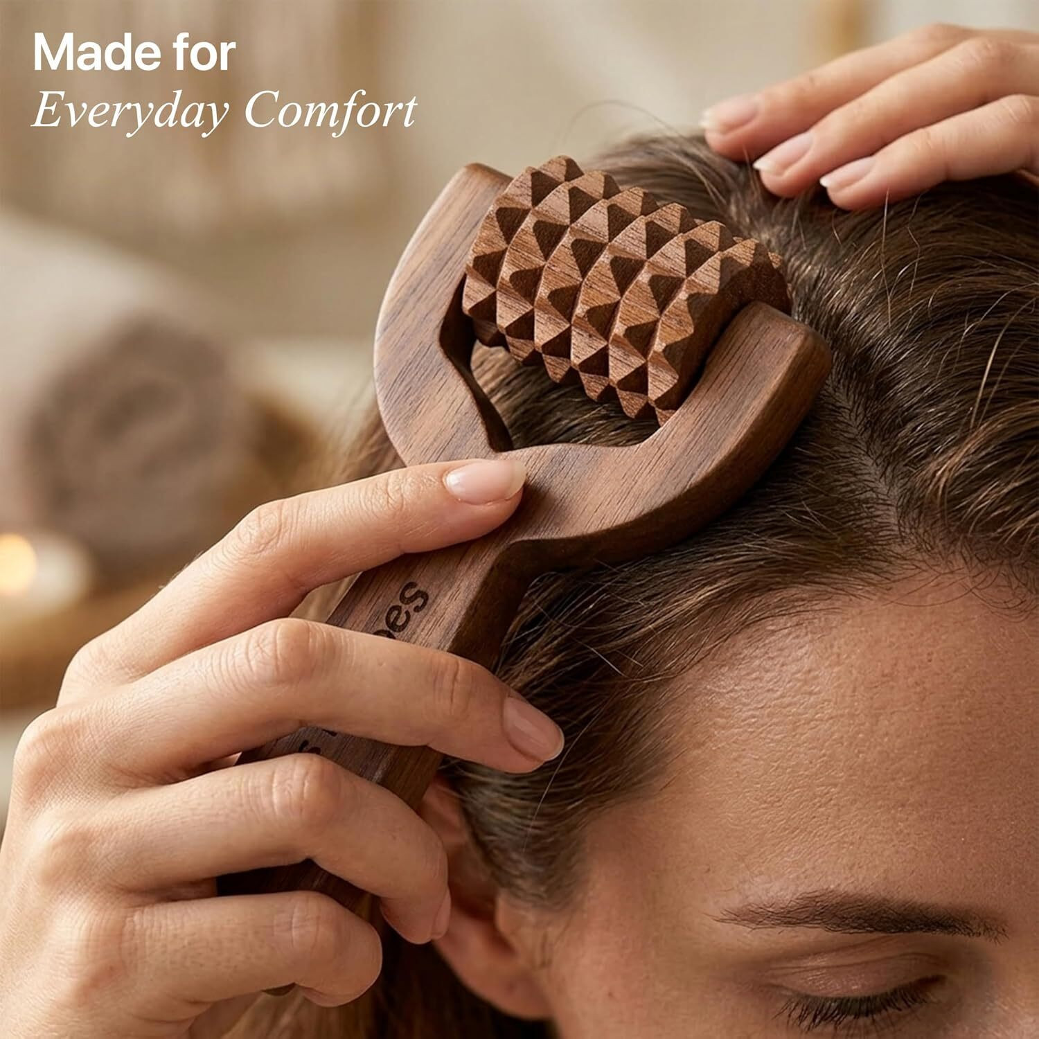 Image of CONSA Balayantra For Hair Wooden Roller Massager