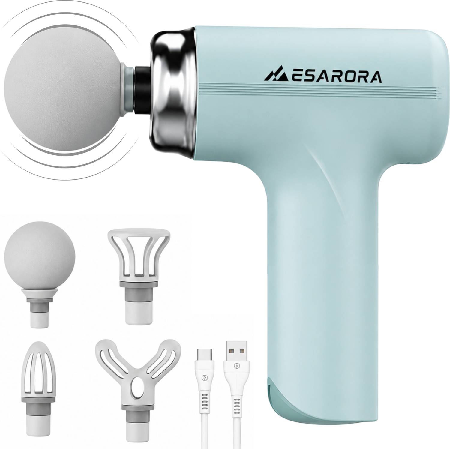 Esarora Massage Gun 6-Speed with 4 Heads - Image 1