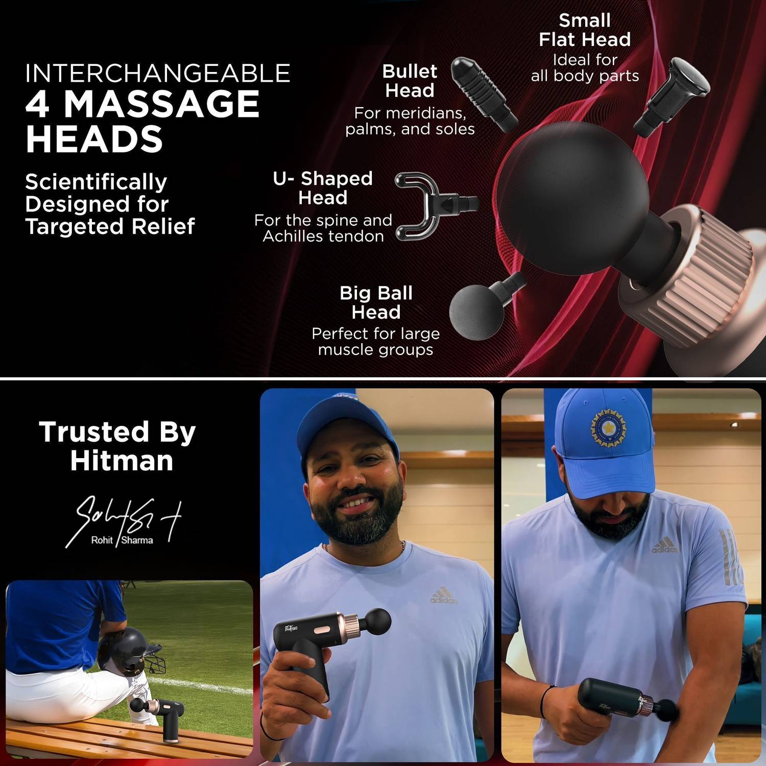 DR PHYSIO USA Dynamo Full Body Massage Gun-1034 - Image 5