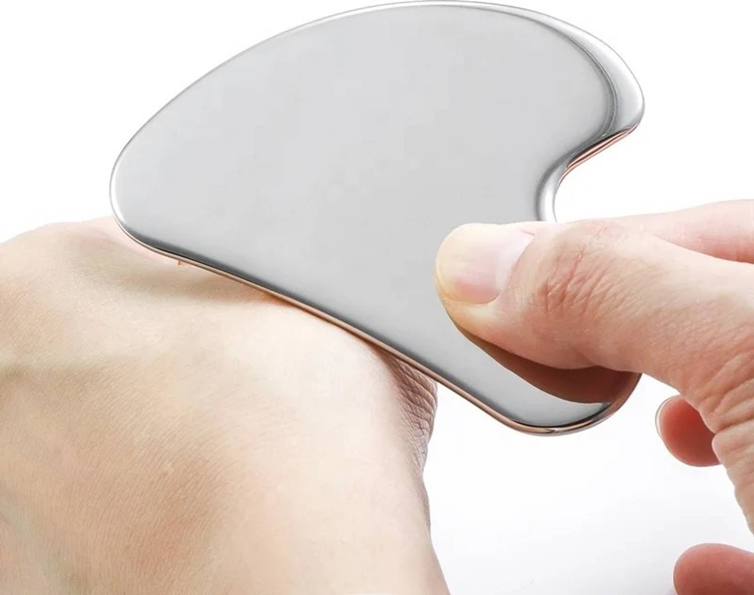Livronic Stainless Steel Gua Sha Facial Tool - Image 3