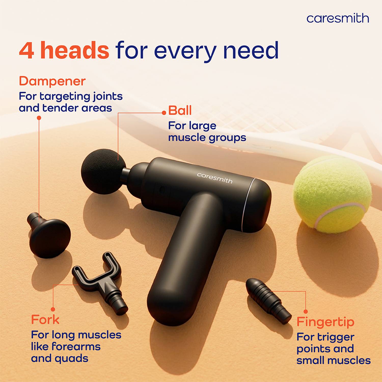 caresmith CS356 Charge Boost Massage Gun - Image 4