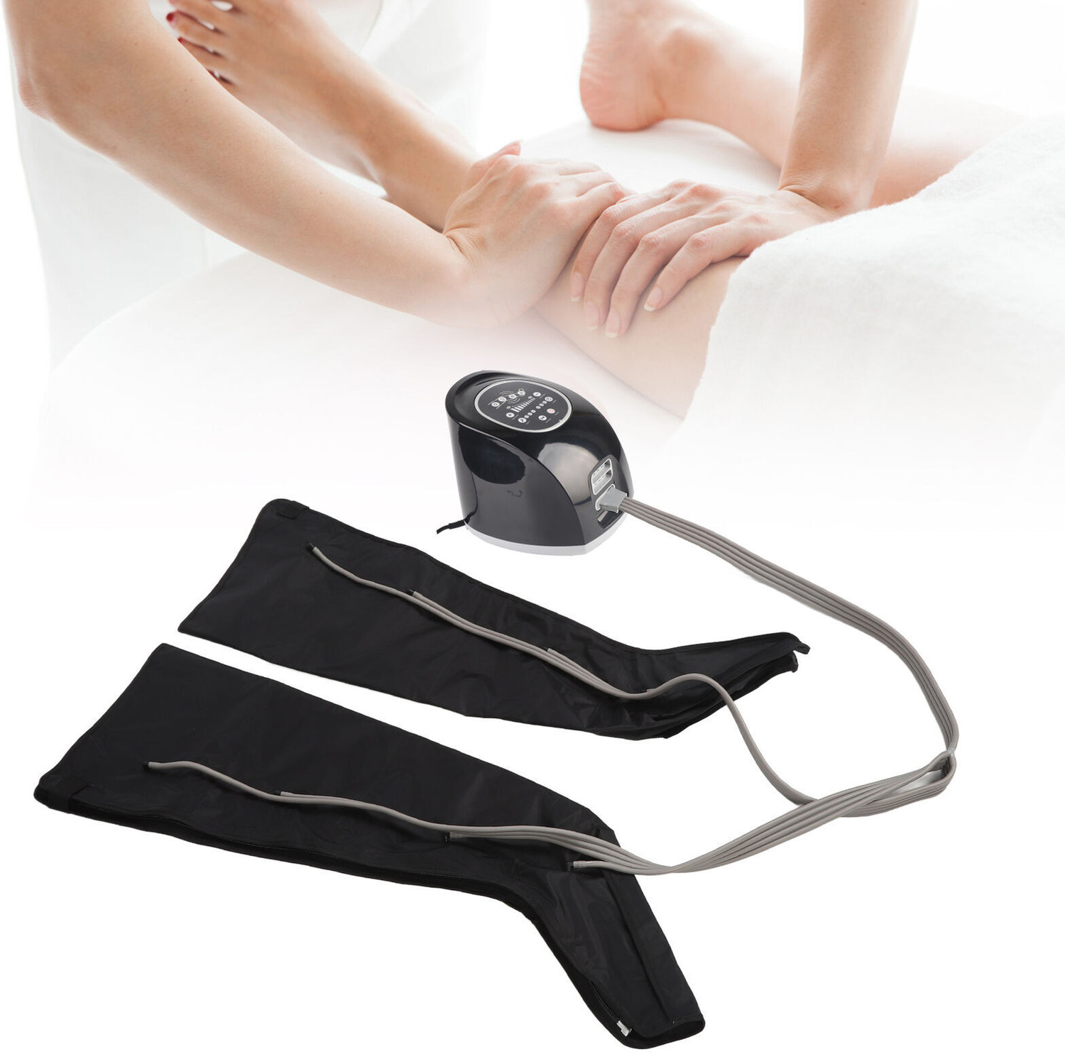 Image of R A Products DVT Compression Therapy Unit Air Pressure Massager for pain relief of Leg, Calf and Foot Massager Machine Massager