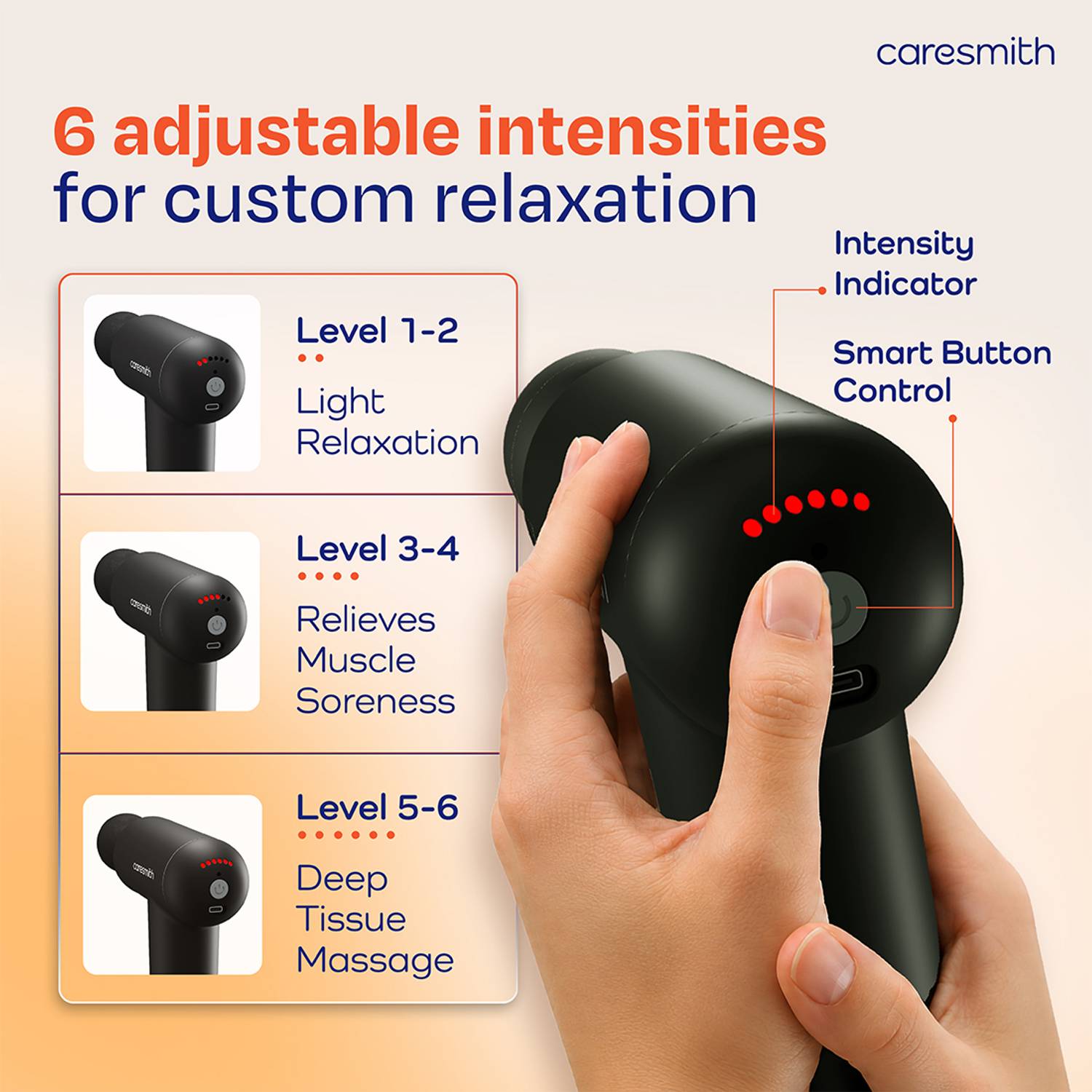 caresmith CS356 Charge Boost Massage Gun - Image 3