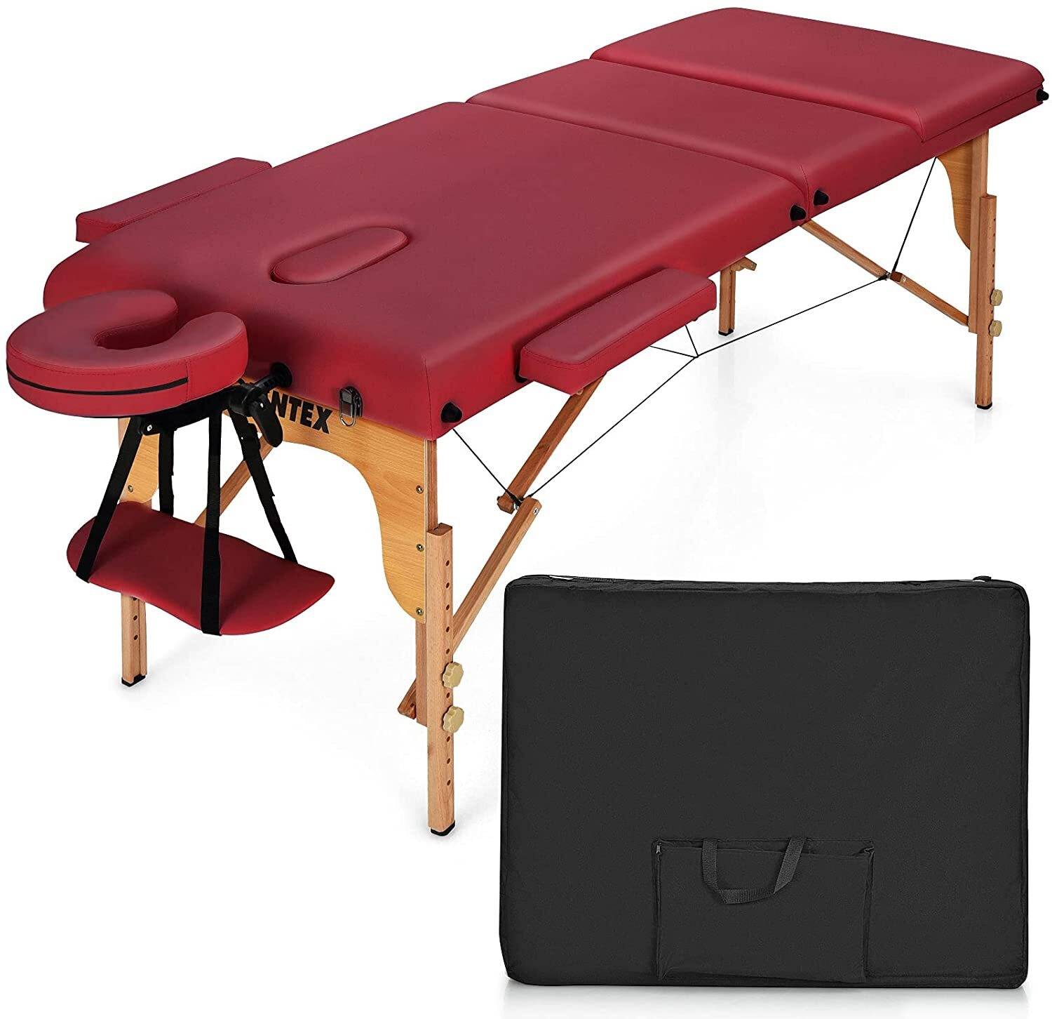 R A Products Folding Massage Table Lash Bed, Portable 3 Sections