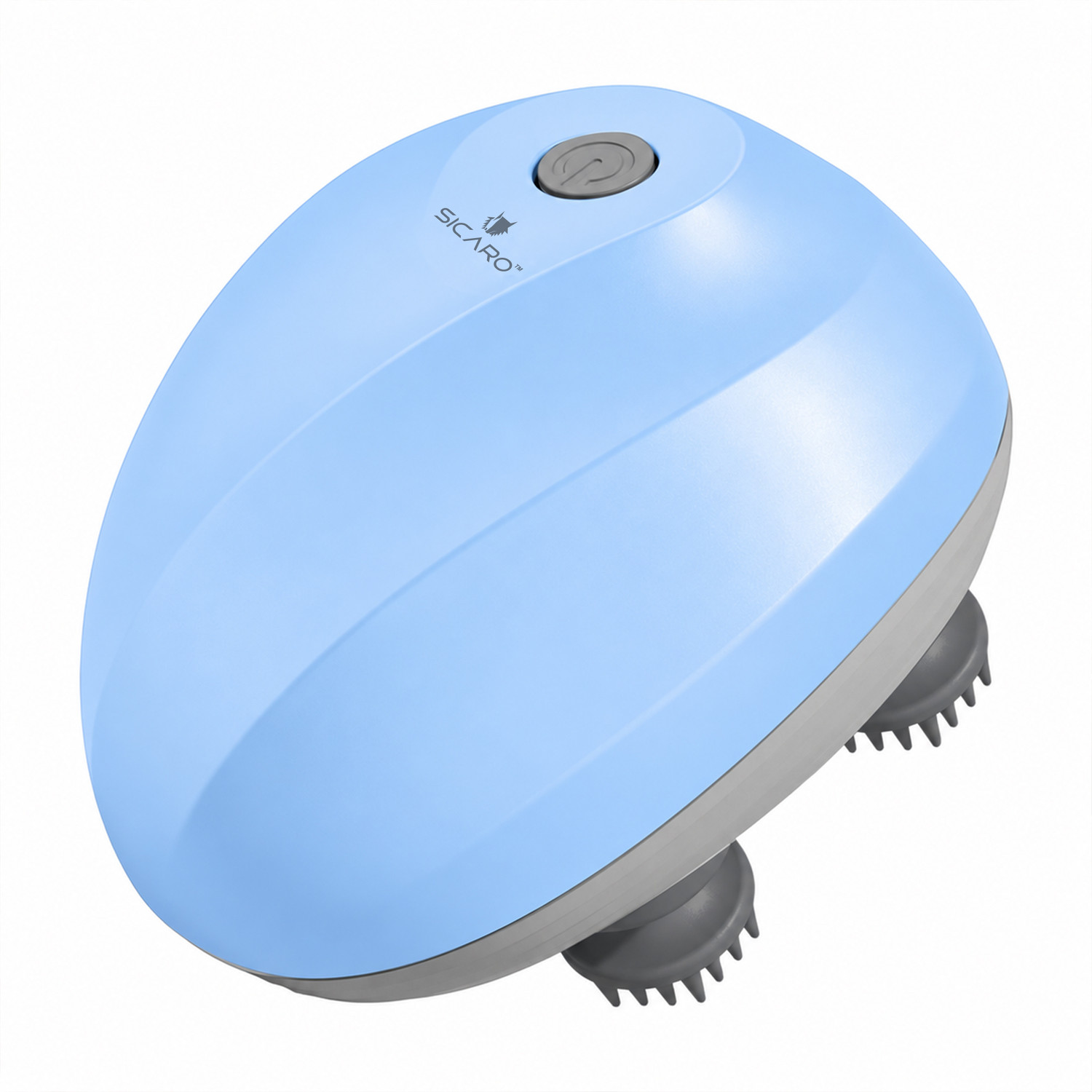Image of Sicaro RP201 Relax Pro Electric Rechargeable Scalp & Body Massager, Soft Silicone RP201 Relax Pro Massager