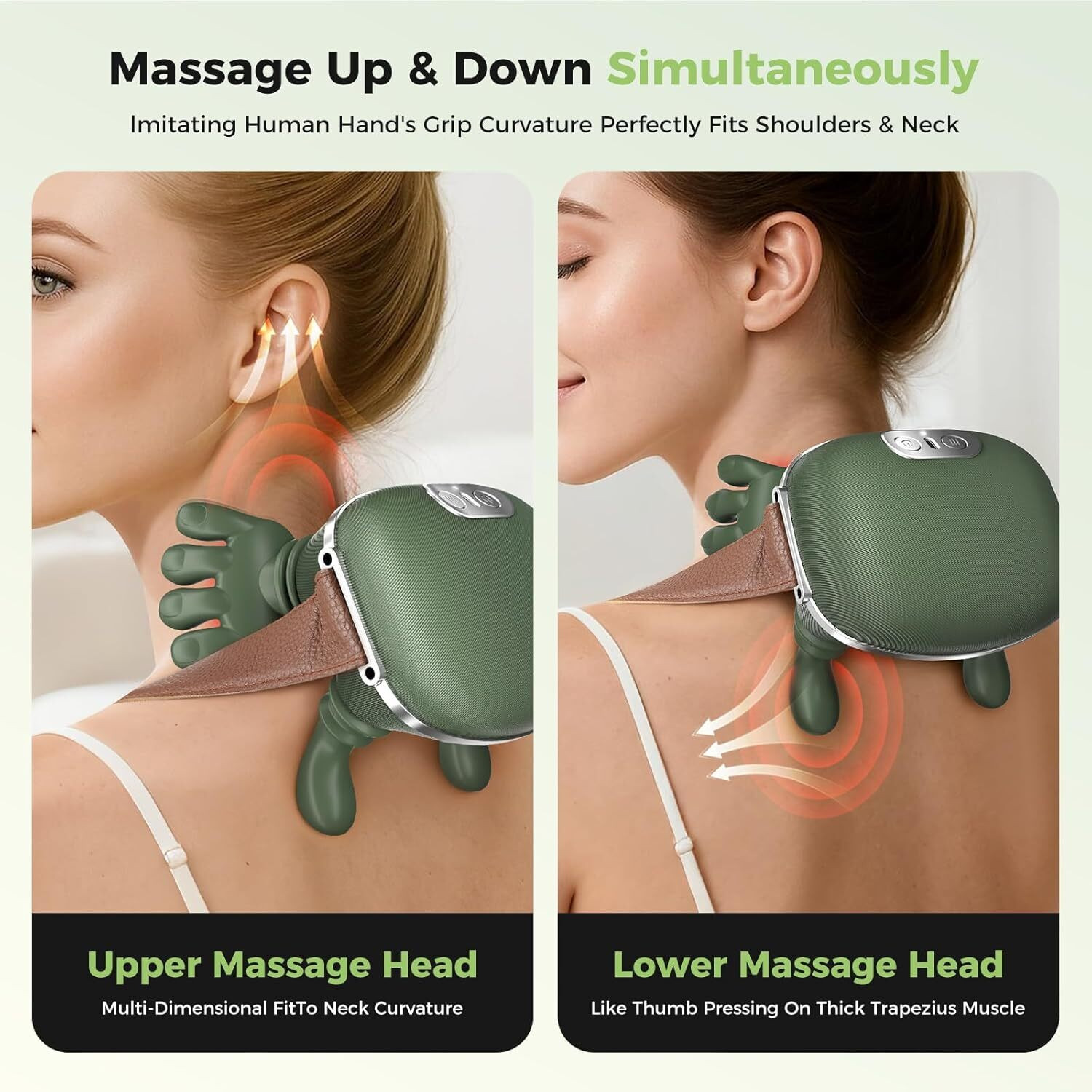 Image of redith enterprise Heated Massager, Wireless Portable Neck and Back Massager