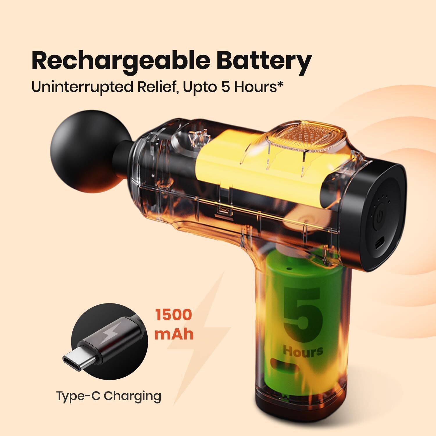 AGEasy Relief Compact Massage Gun Massager - Image 3