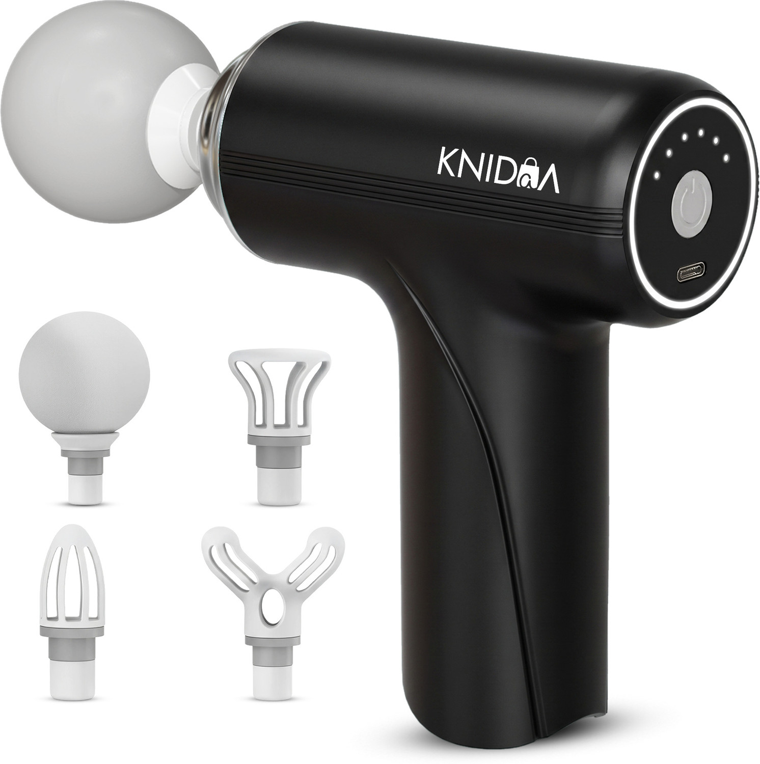 Image of knidaa store Gun Massager for Full Body Pain Relief Rechargeable Cordless Deep Tissue Massage Machine forLegs & Arms, Use at Home, Gym & During Travel Massager Massage Massager