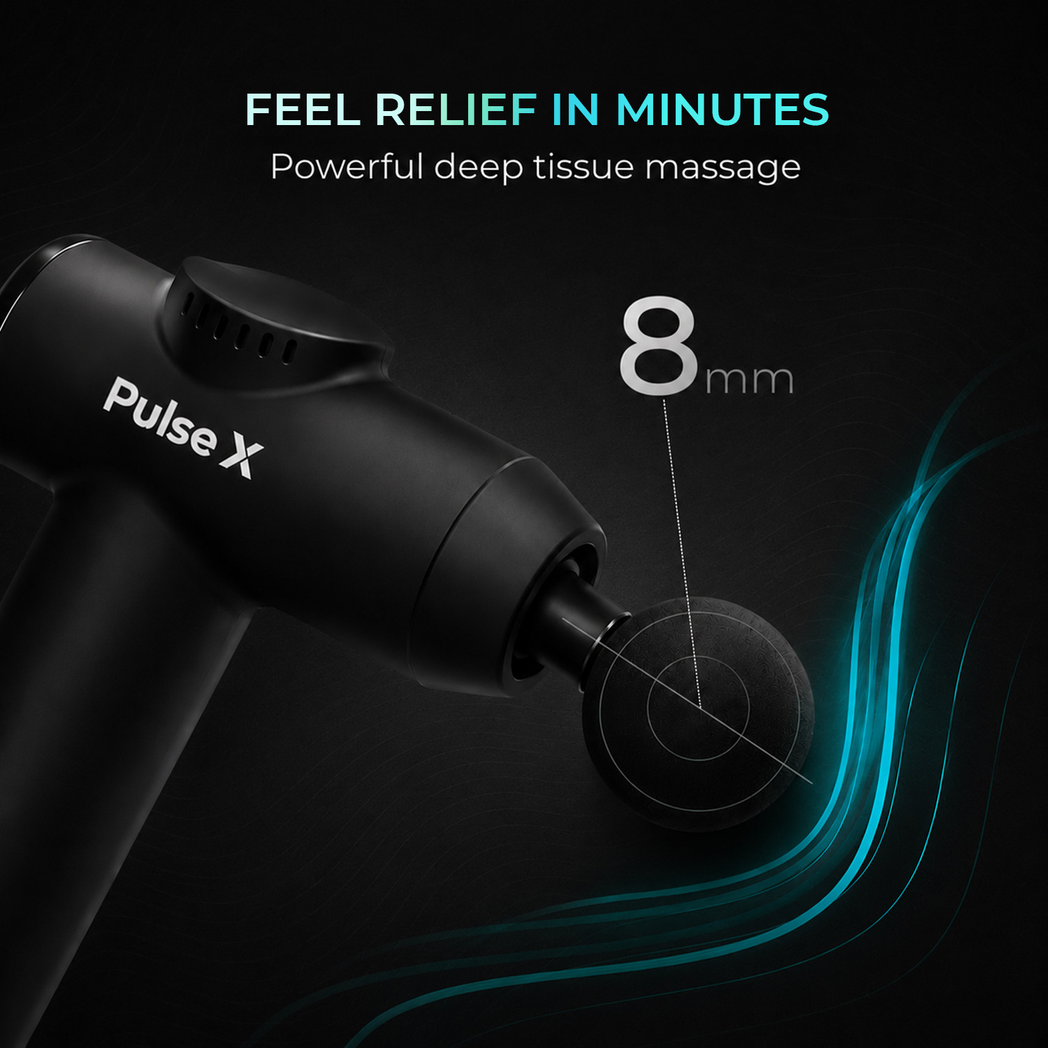 Image of Pulse X Impact For Pain Relief, Neck and Full Body Gun Massager