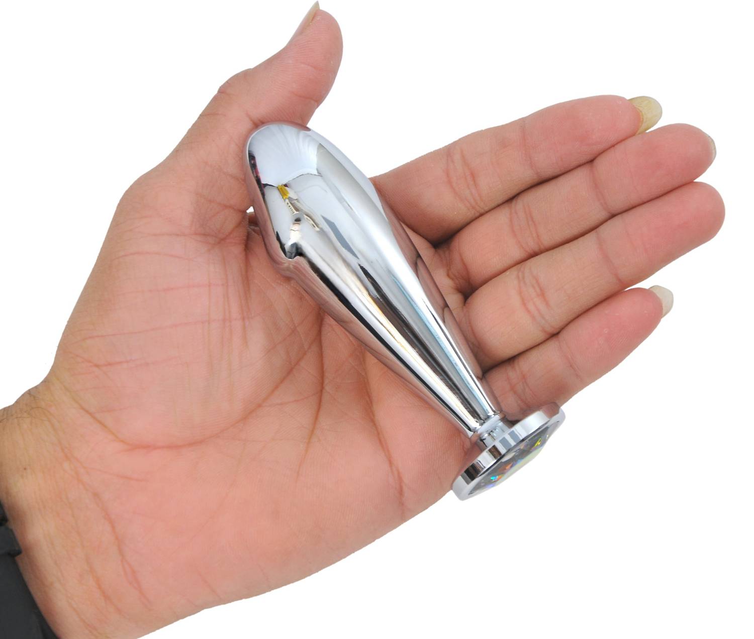 purvish Silver Stainless Steel Plug Massager - Image 3